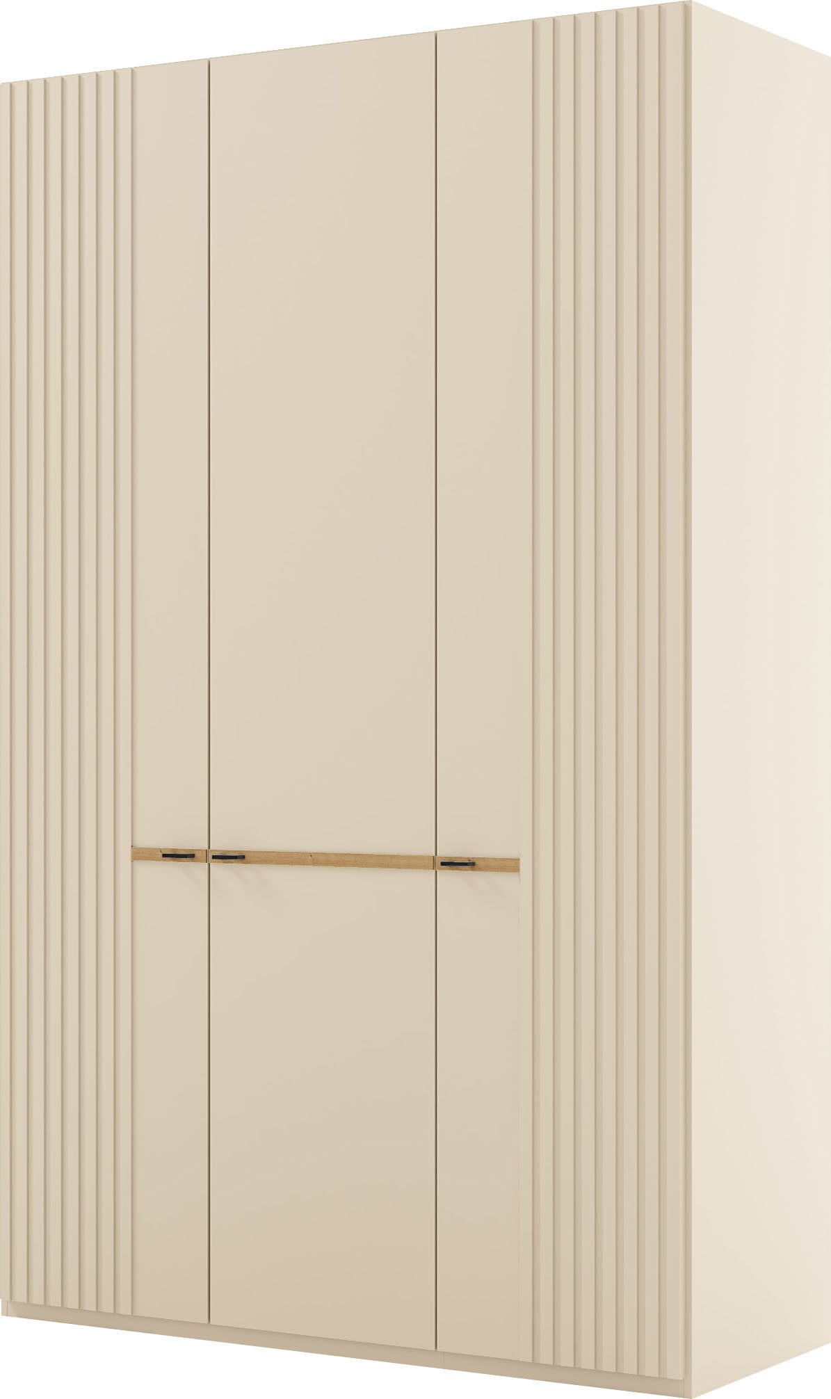 Musterring Drehtürenschrank Isabelle Lamellen in Korpusfarbe, Griffe in schwarz, versch. Größen und Кольора(ів)