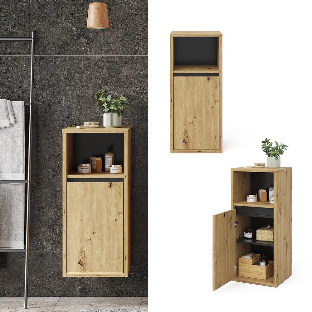 Vicco Midischrank Viola, Goldkraft Eiche/Anthrazit, 38 günstig online kaufen