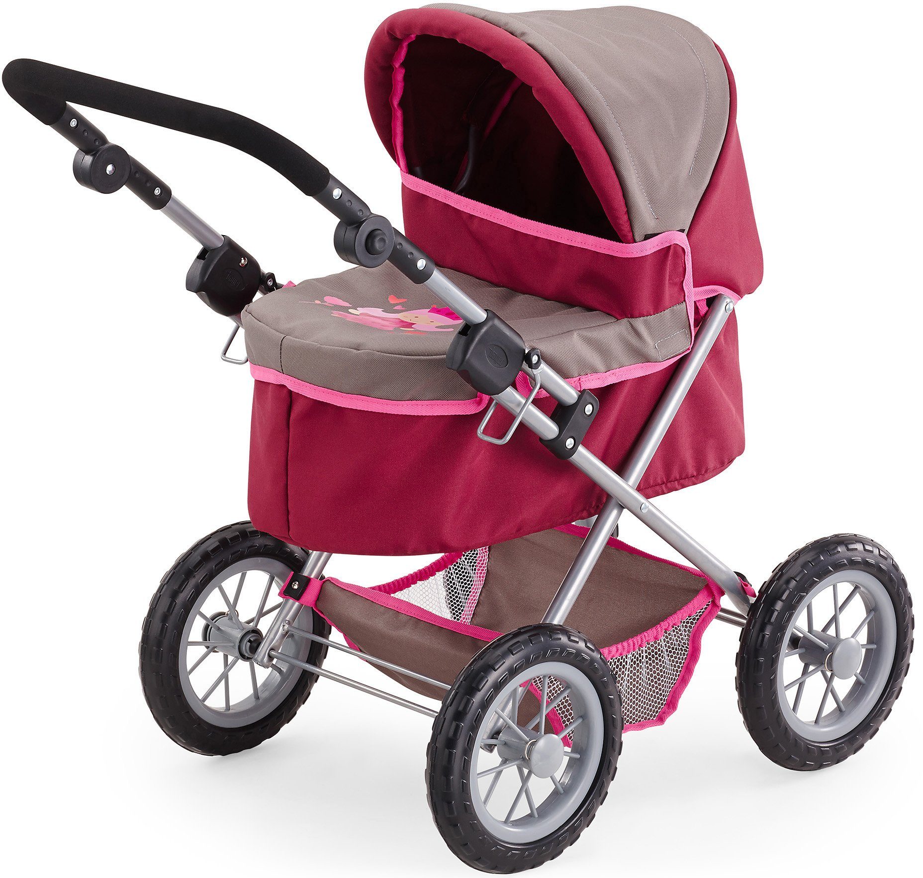 Bayer Puppenwagen Trendy, mit Wickeltasche