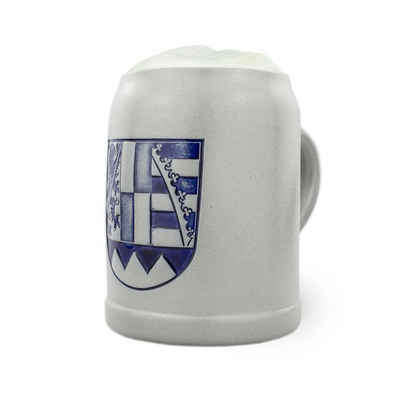 Bavariashop Bierkrug PREMIUM Bierkrug "Oberfranken" • Bierkrug mit Wappen • 0,5 Liter, Steinzeug