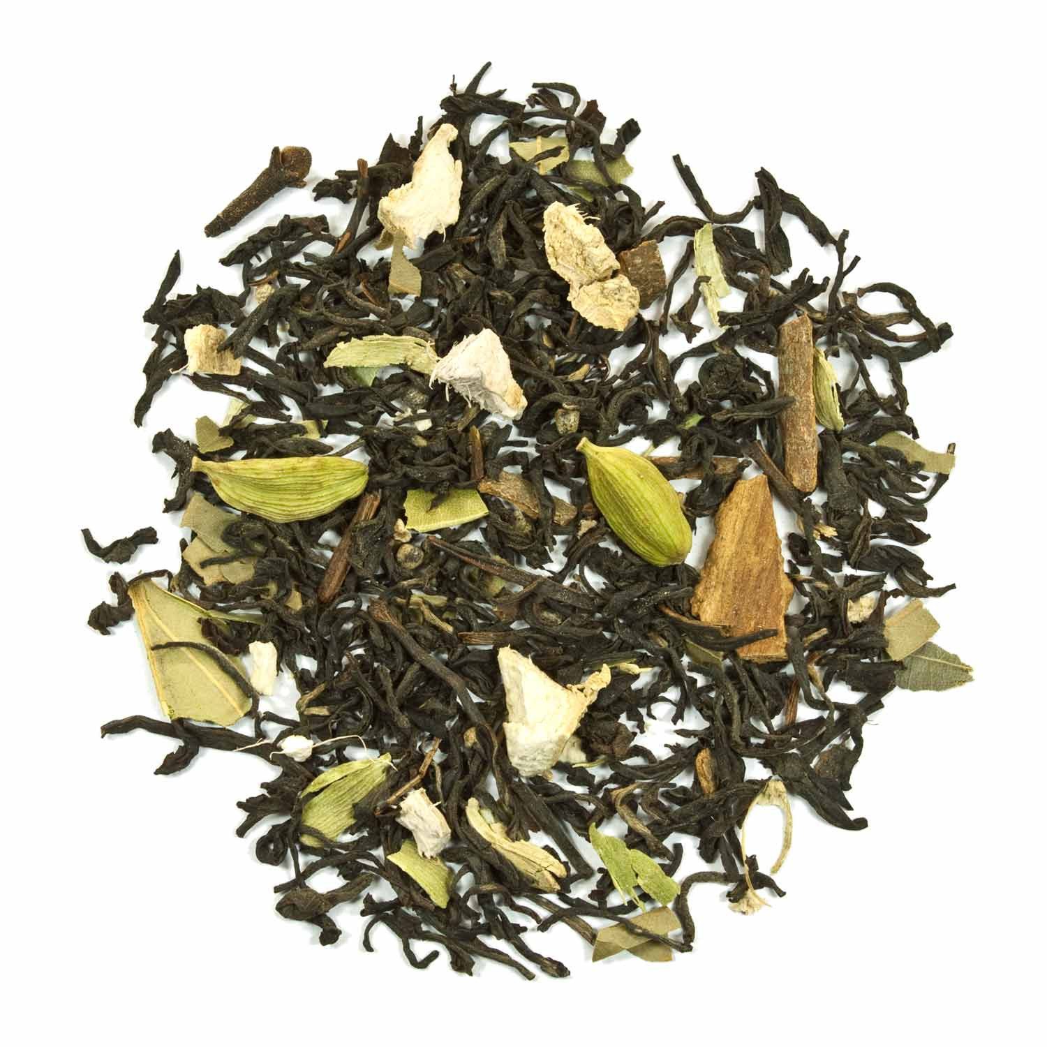 tea exclusive Tee Masala Chai Tee, Schwarzer Tee, Indien, 100g, Liebliche, weiche Masala Chai Tee-Mischung. Würzig aromatisch und auss