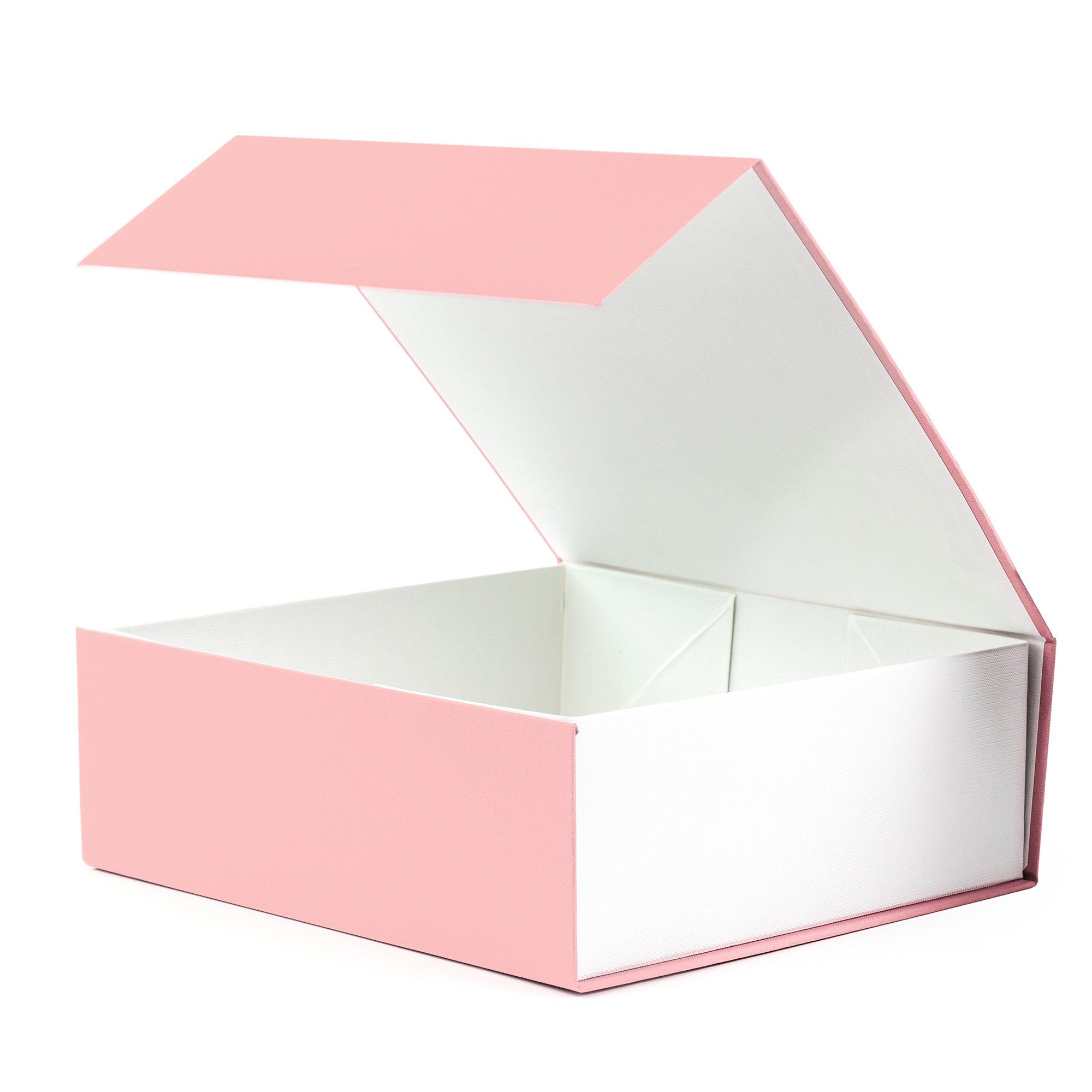 AdelDream Aufbewahrungsbox Geschenkbox Rechteck mit Deckel und Magnet für Hochzeiten, Geburtstagsgeschenk und Babybrautjungfer Geschenkbox Rosa