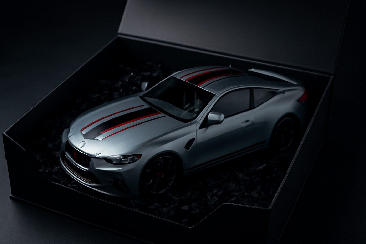 BMW Modellauto BMW Geschenkbox M4 CSL Miniatur Modellauto 1:18 Geschenkidee, (1-tlg)