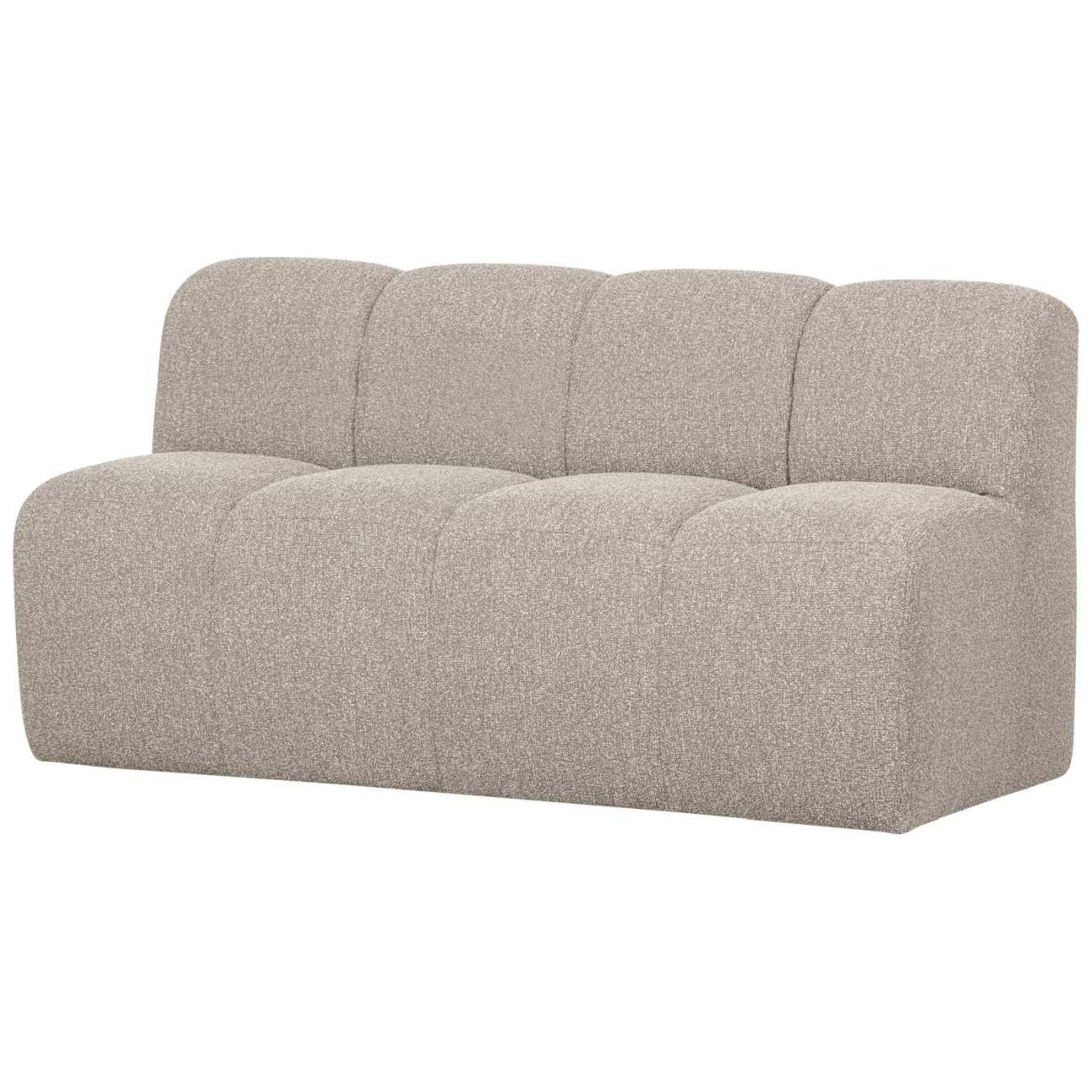 WOOOD Bank Mojo mit Rückenlehne Boucle 160 cm, Beige