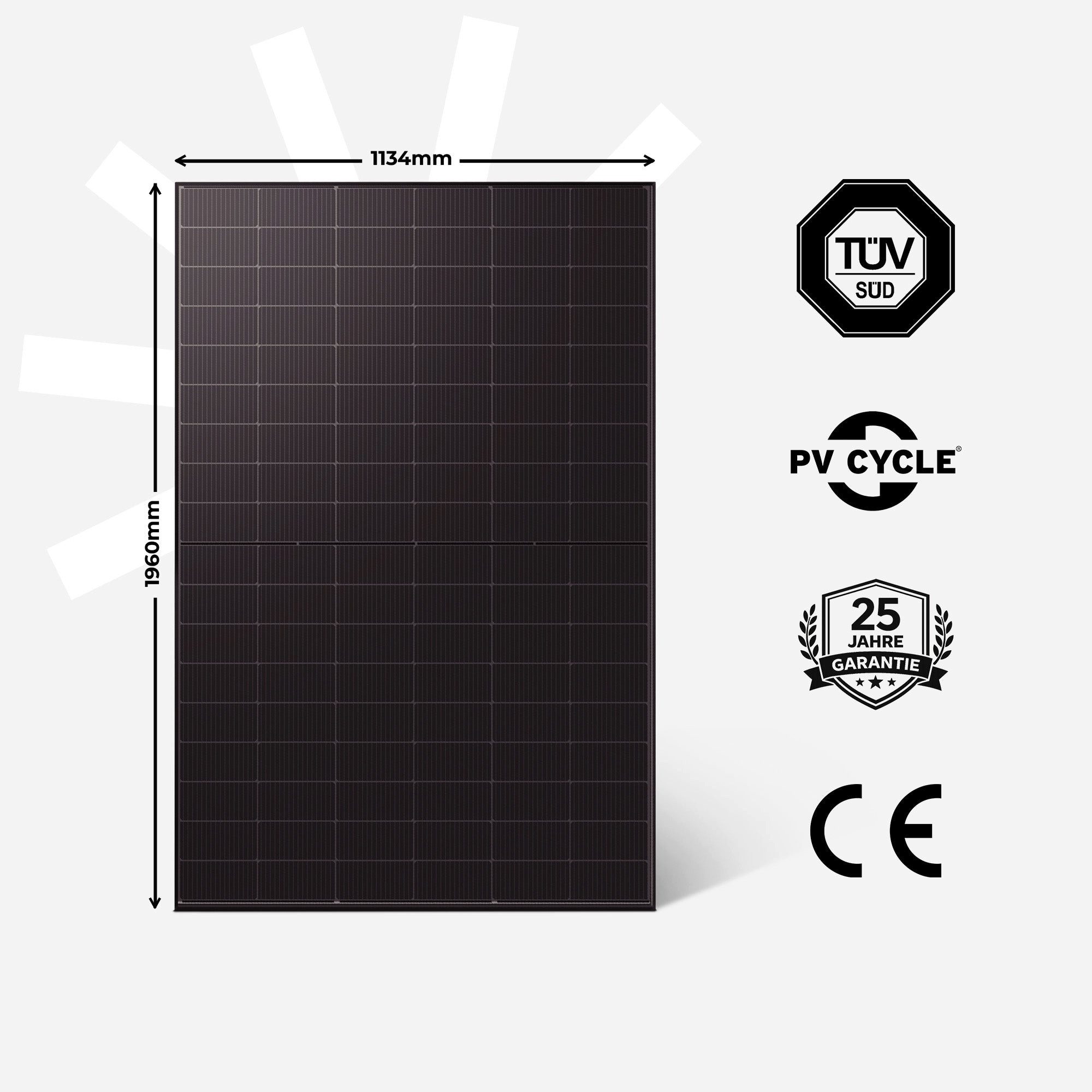 Kleines Kraftwerk Balkonkraftwerk, 1000 W, Monokristallin, (Flachdach/Garten, Solaranlage Komplettset mit Speicher), 2 x 500W, Anker Solarbank 2 Pro, Wechselrichter