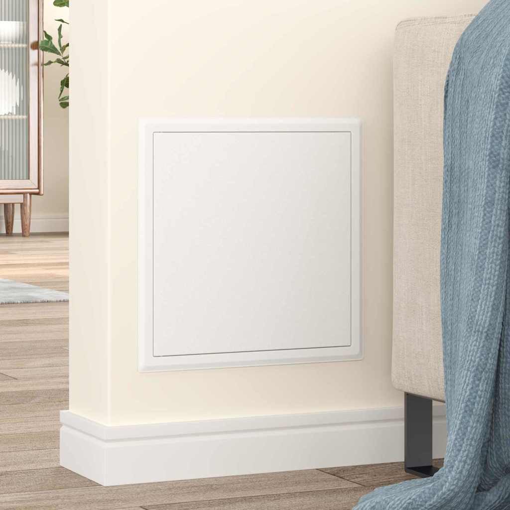 vidaXL Revisionsklappe, Zugangsklappe Weiß 43.5 x 33 x 3 cm Stahl