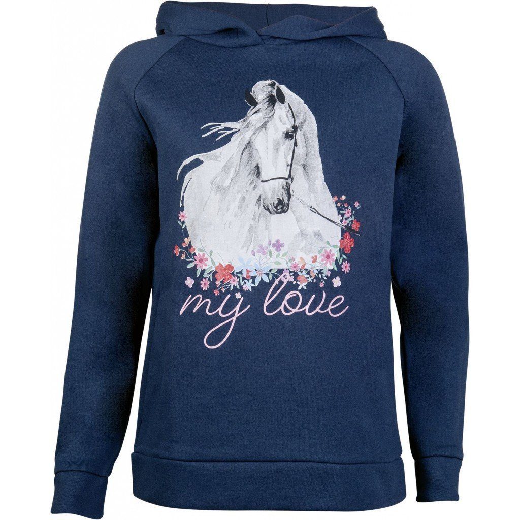 HKM Hoodie Horse Spirit deep blue