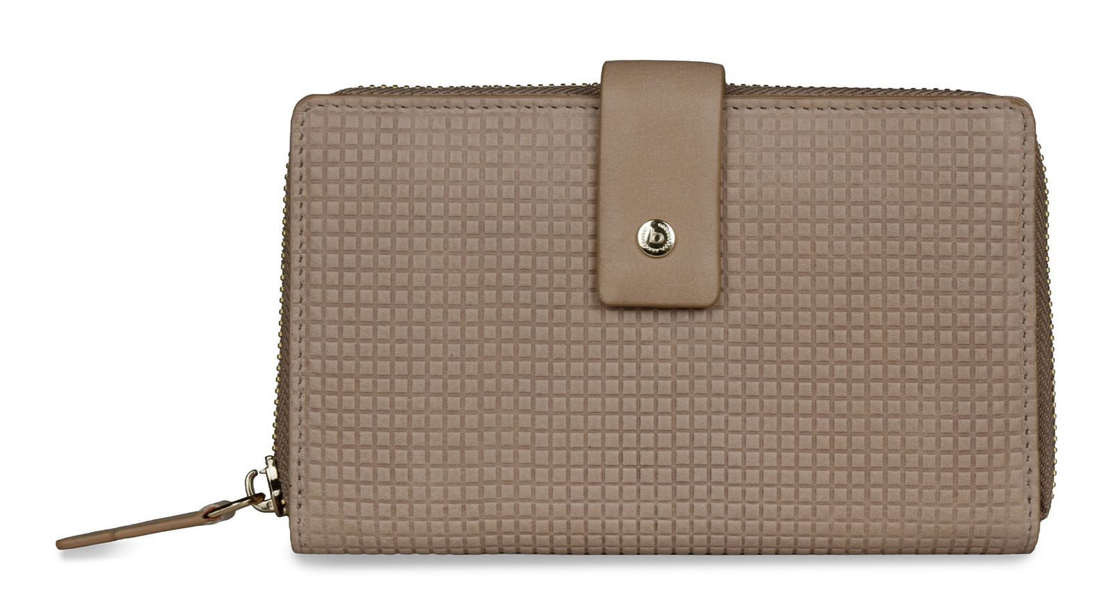 bugatti Geldbörse Lady Zip Around Wallet, aus echtem Rindsleder mit RFID-Blocker Schutz