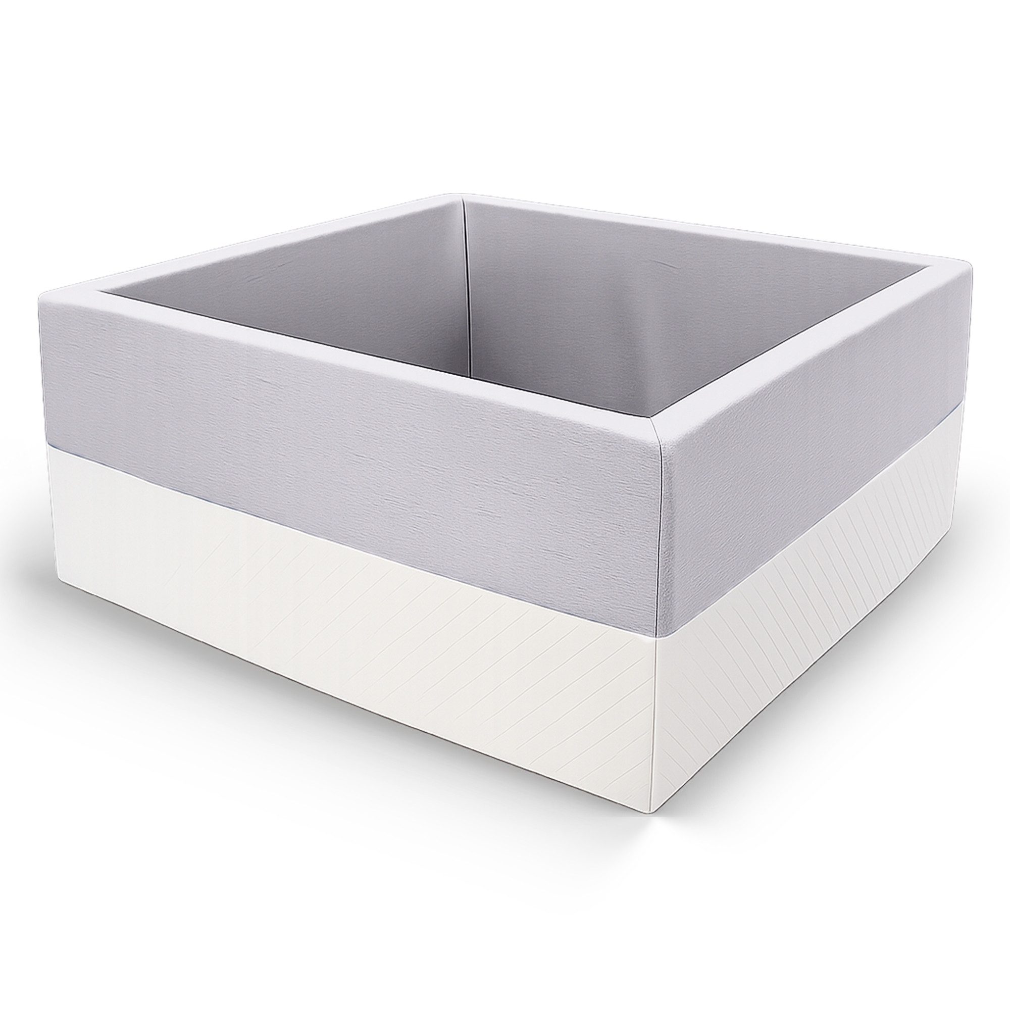 Rainbow Kids Bällebad XXL Luxus Bällebad Bällepool Spielbecken 90x90x40 ohne Bälle, Made in Europe