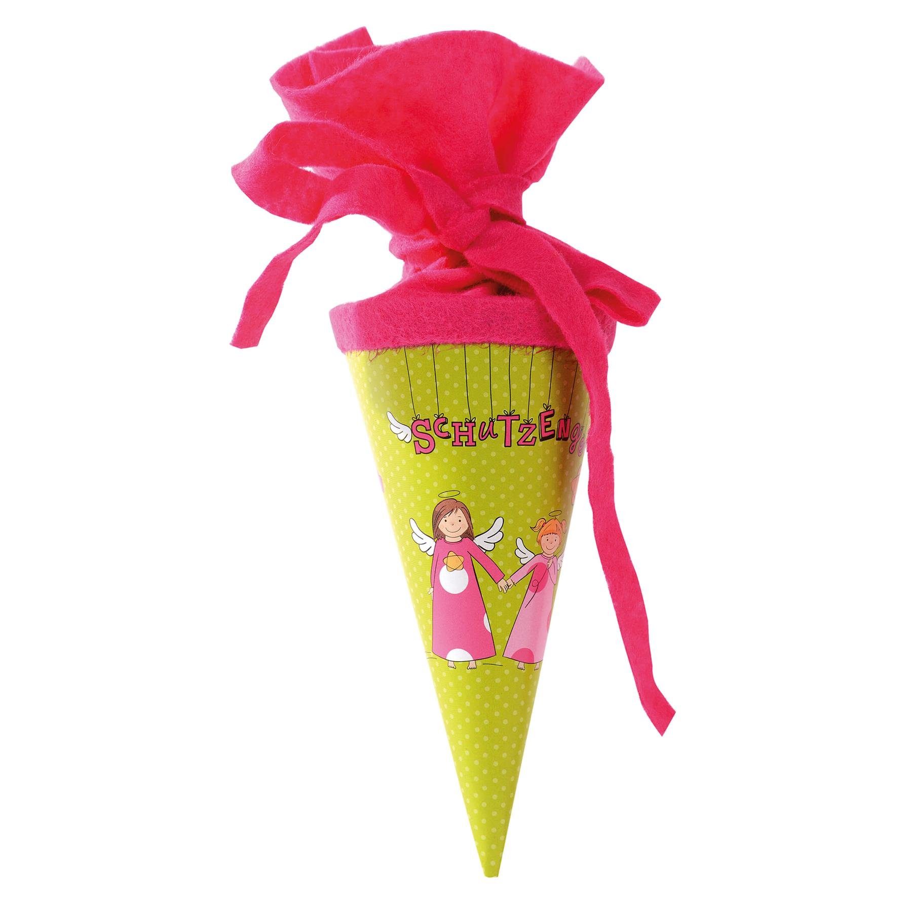 Goldbuch Schultüte Goldbuch Geschenktüte Schutzengel - 15cm, Verschluss Filz
