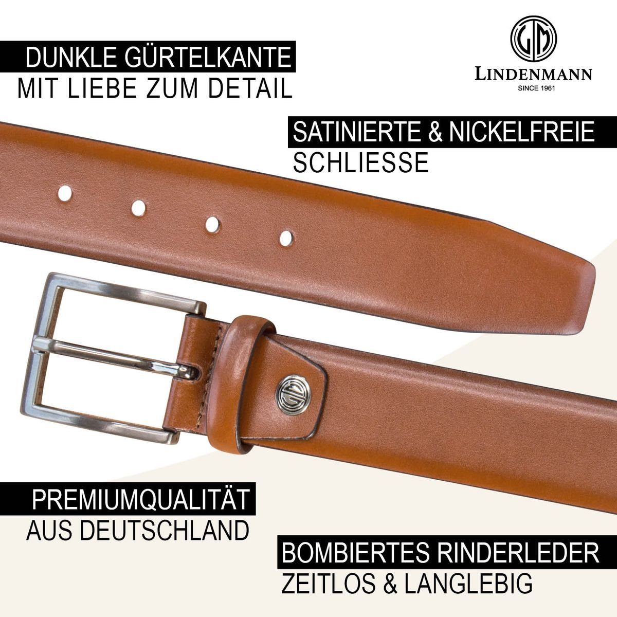 LINDENMANN Ledergürtel
