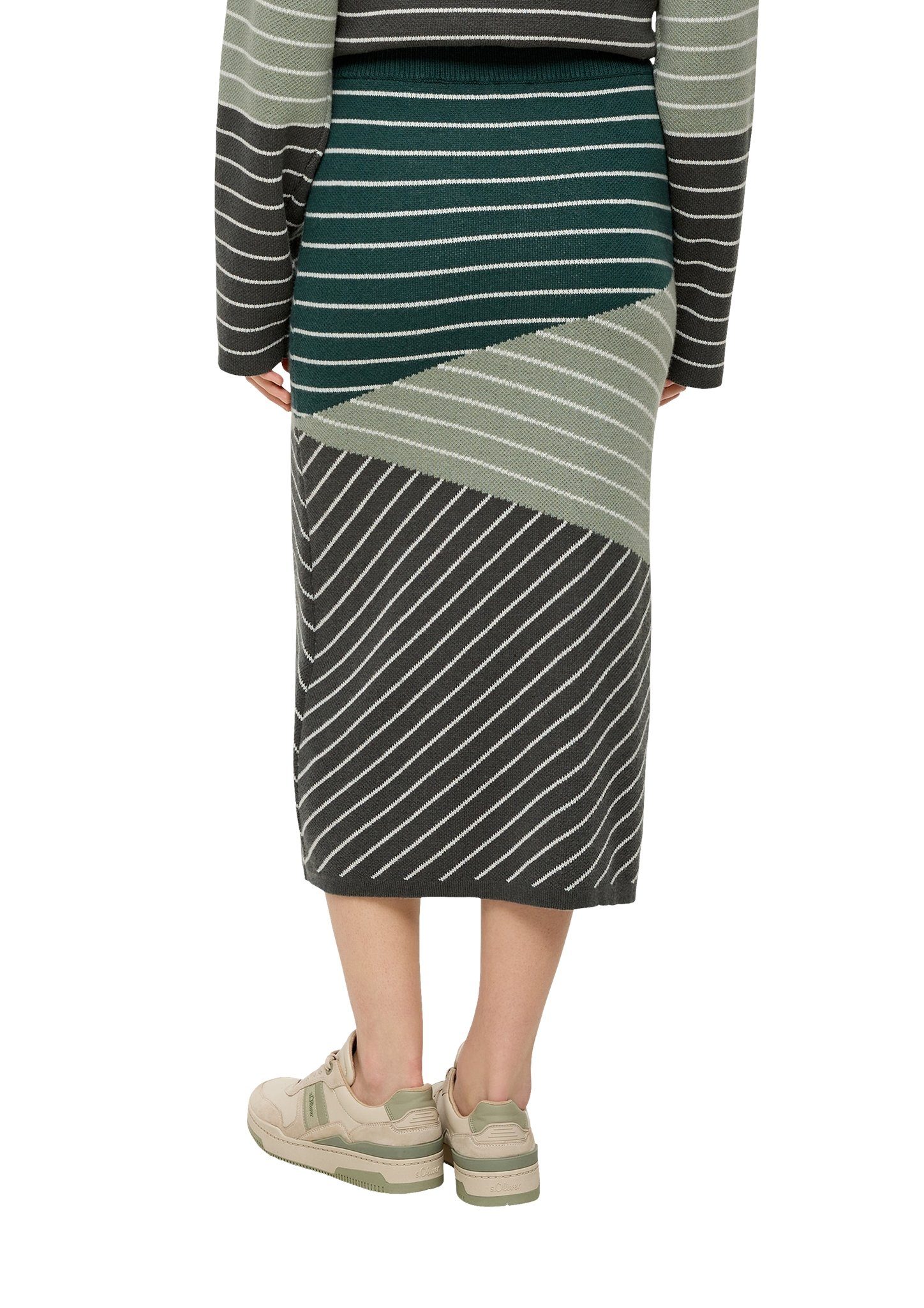 s.Oliver Strickrock mit grafischem Muster günstig online kaufen