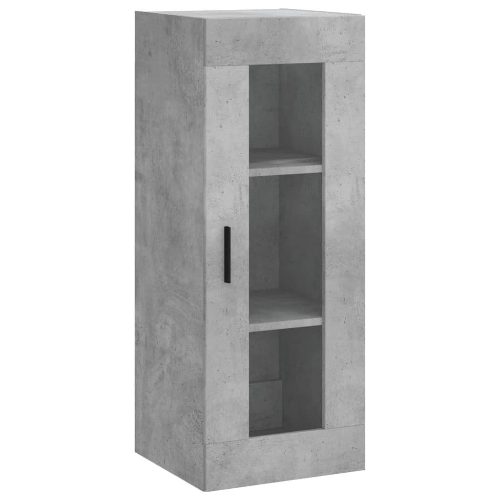vidaXL Hängeschrank Wandschrank Betongrau 34,5x34x90 cm günstig online kaufen