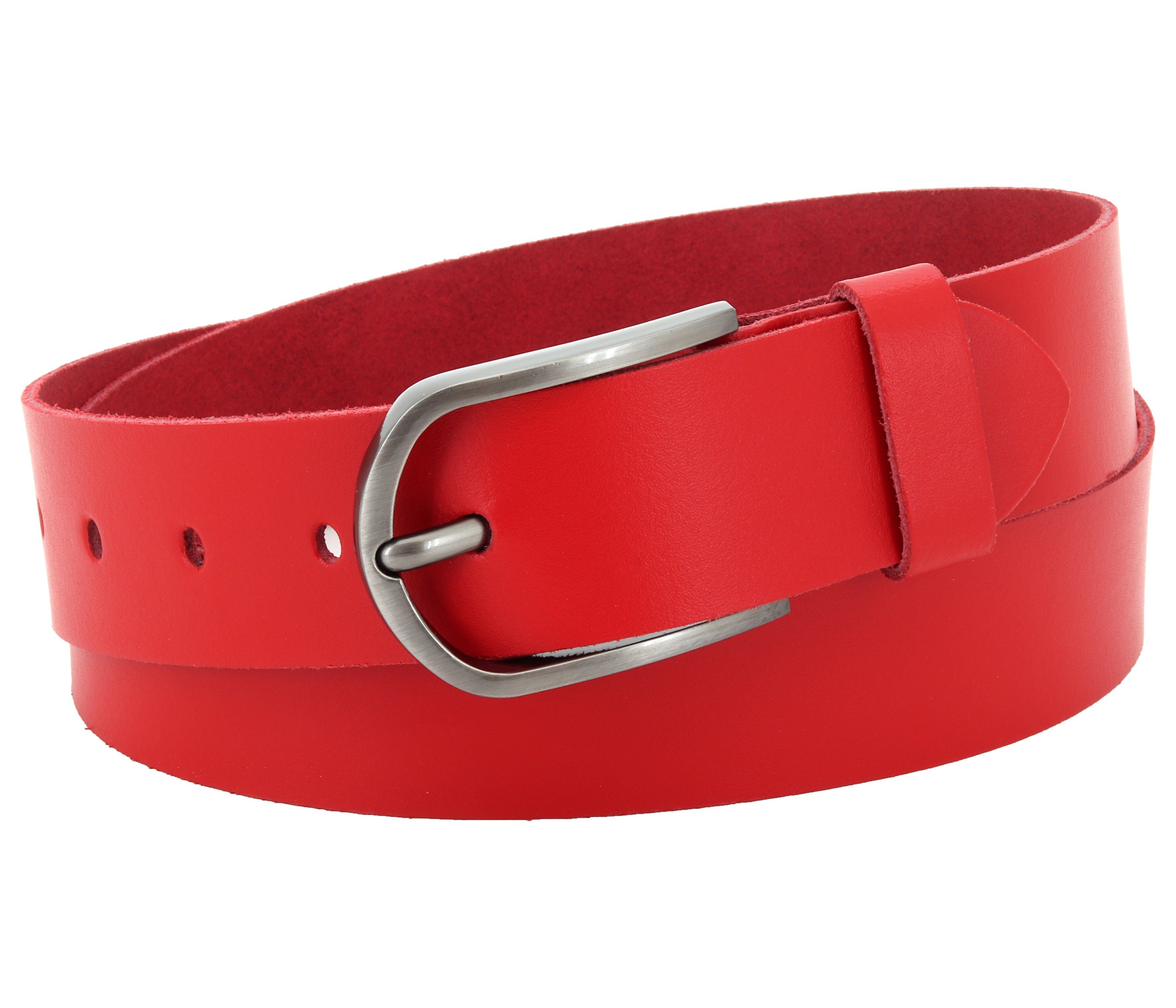 Ledergürtel OM527-SL-Rot