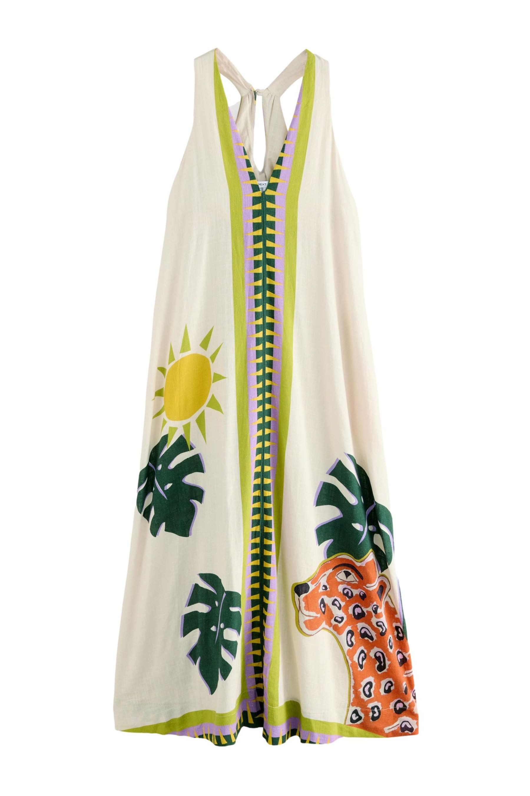 Next Maxikleid Nackenträger-Maxikleid mit Leinenanteil (1-tlg) günstig online kaufen