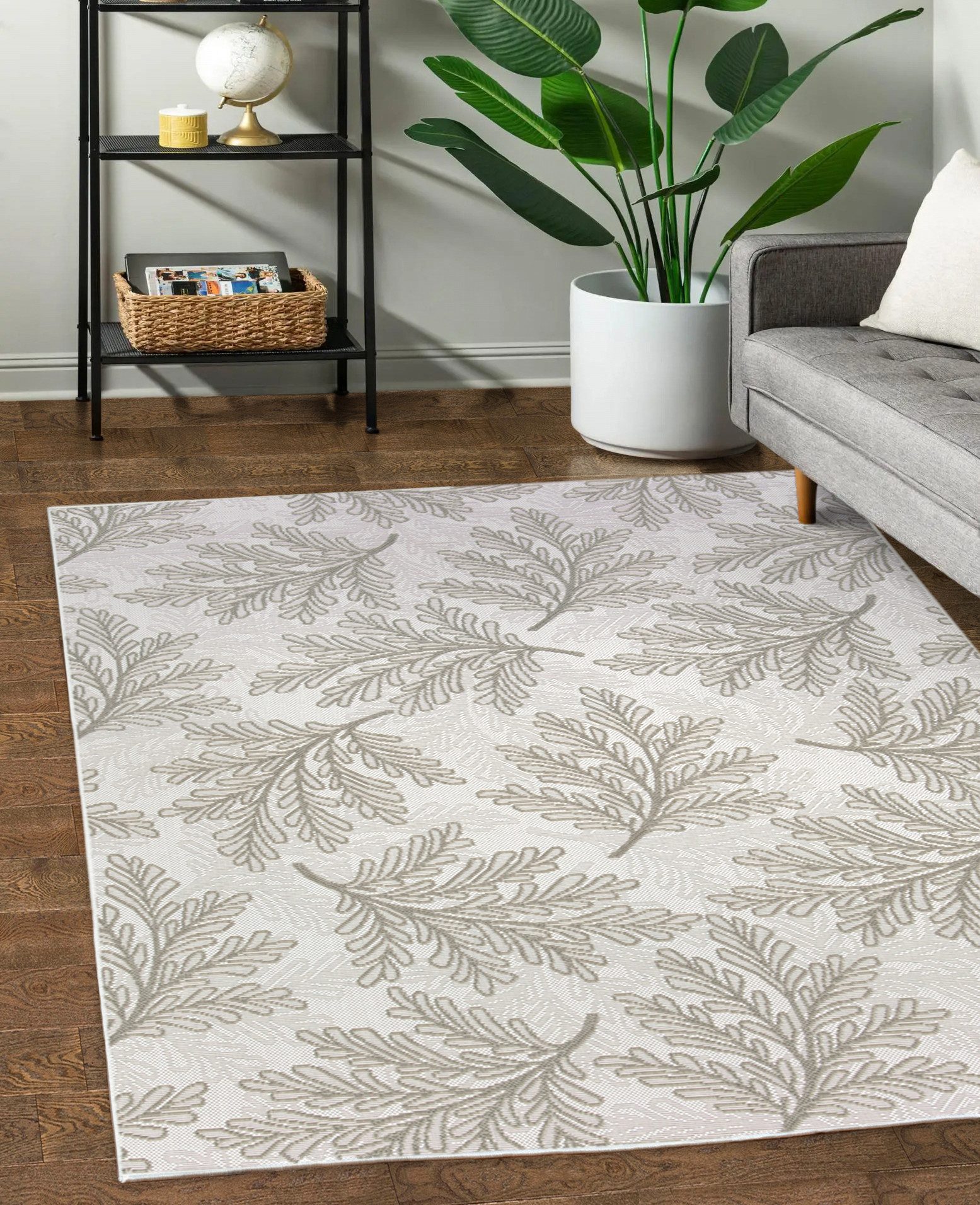 DomDeco Outdoorteppich In- & Outdoor Teppich JORIS, Serie "Alora", Braun, 120 x 170 cm, Rechteckig, Wetterfest & UV-beständig, schimmelresistent