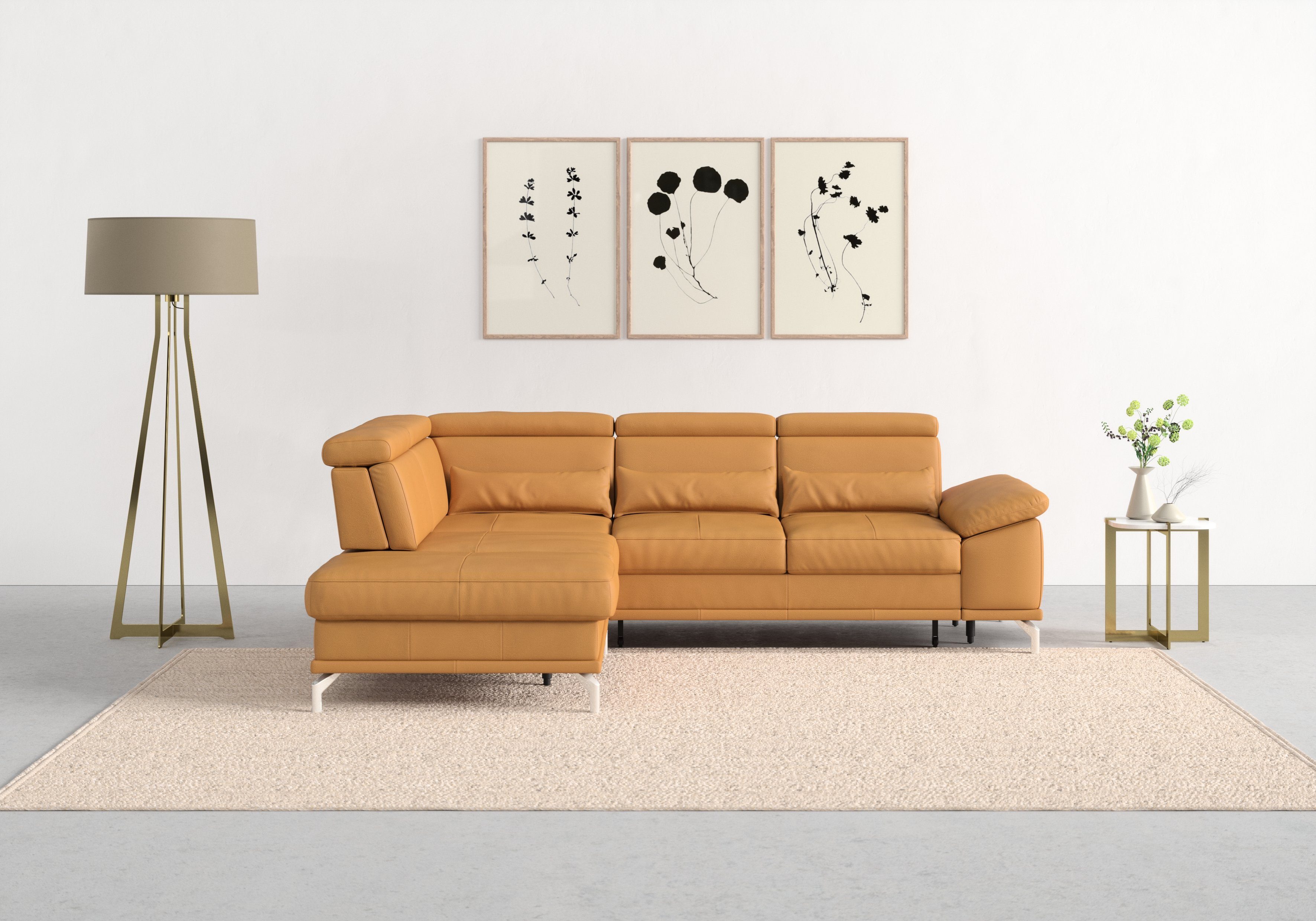 sit&more Ecksofa Cabrio L-Form, mit Sitztiefenverstellung, günstig online kaufen