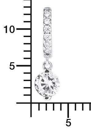 Amor Paar Creolen, mit Zirkonia (synth)