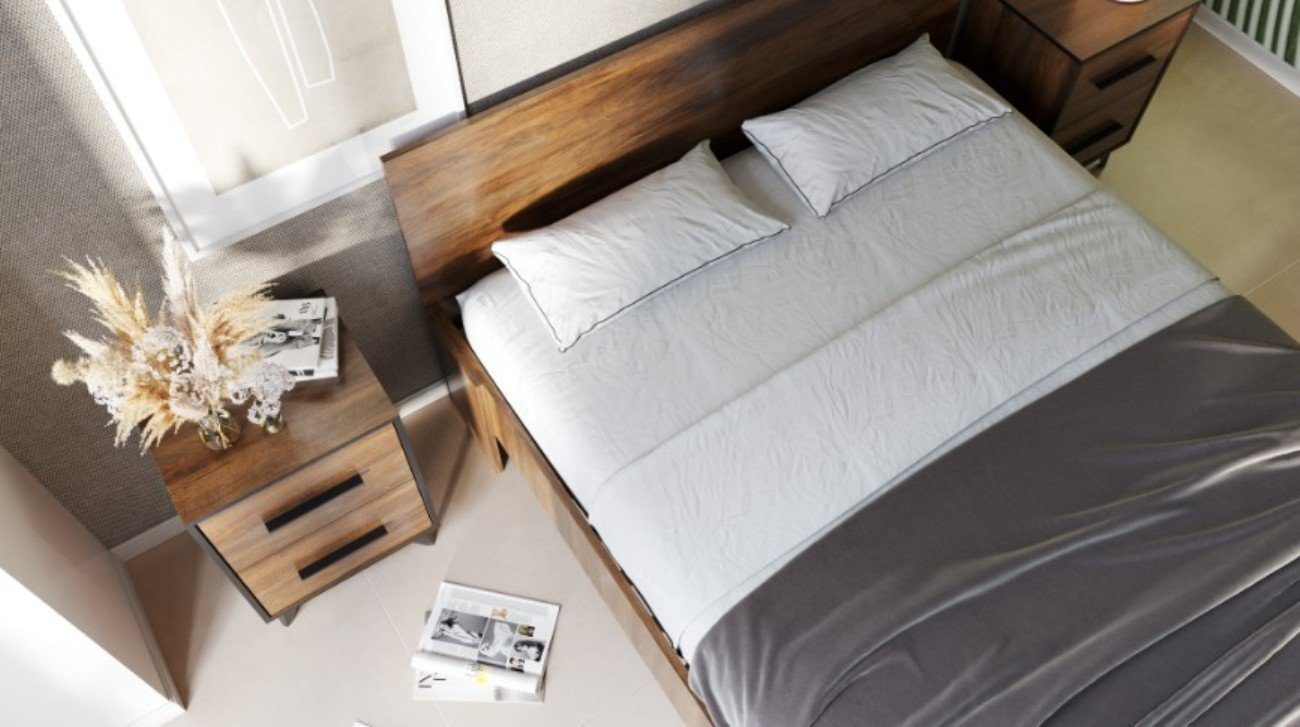 Luxus JVmoebel 160x200 Design cm Holzbett, Modern Style Betten Doppelbett