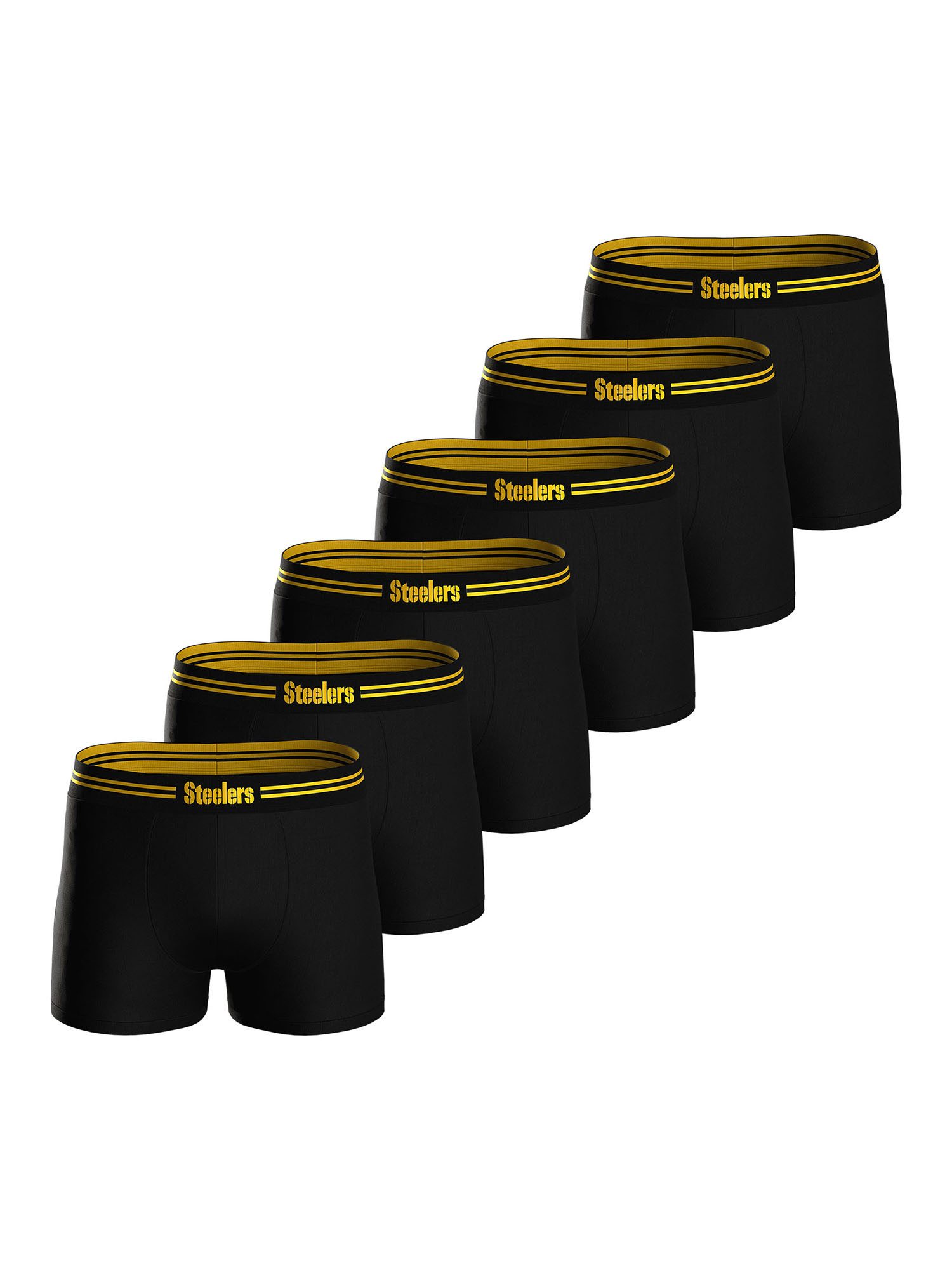 NFL Boxer Pittsburgh Steelers (6-St) Boxershorts, Unterhose, Boxerbriefs