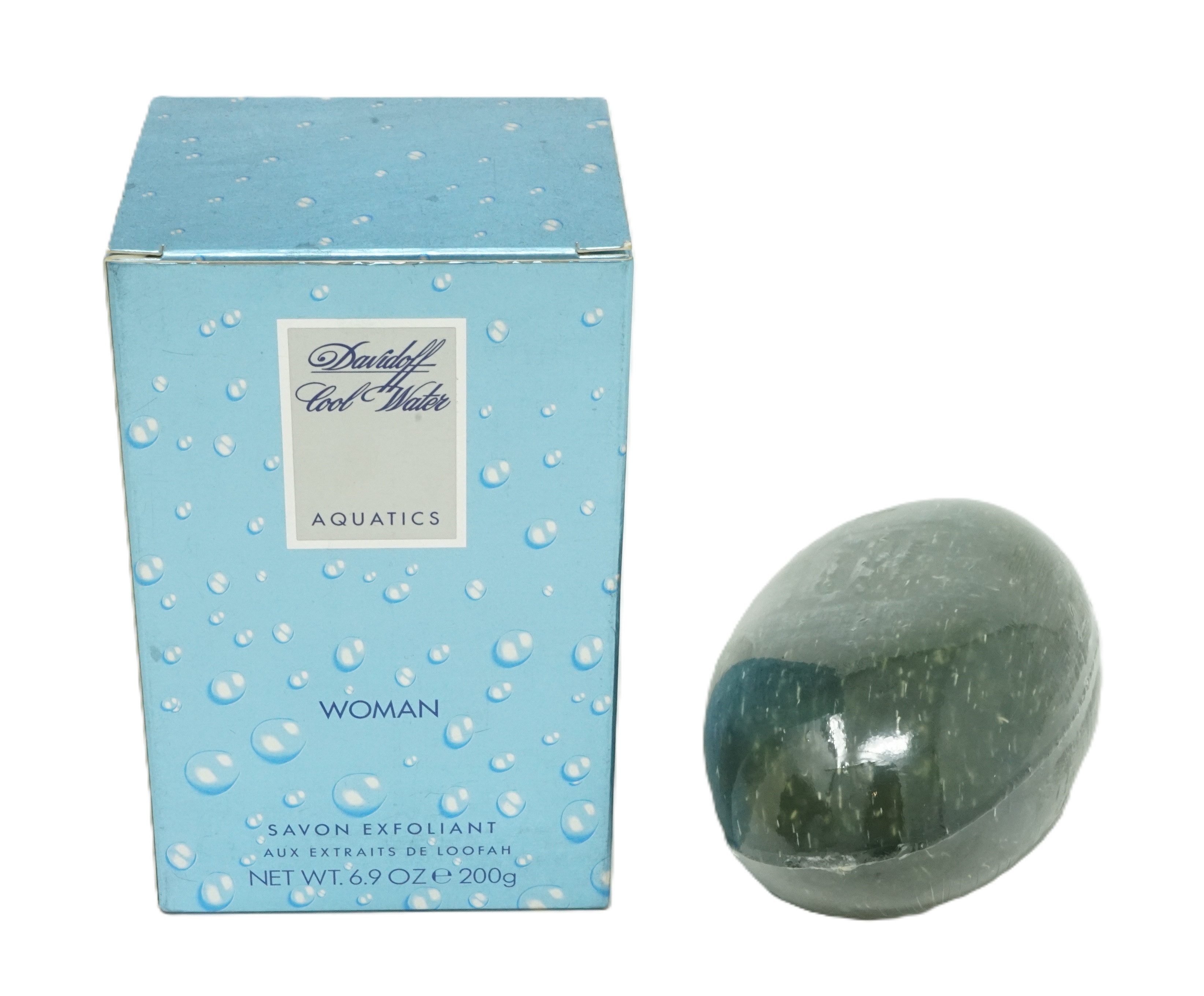 DAVIDOFF Duschgel Davidoff Cool Water Aquatics Woman Exfoliating Loofah Seife 200g