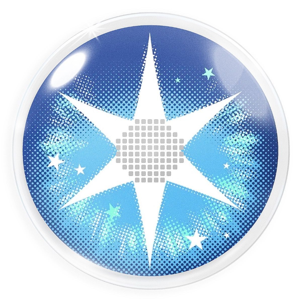 MeralenS Jahreslinsen Blaue 'Blue Star' Anime Fun Linsen 1 Paar. Halloween & Cosplay