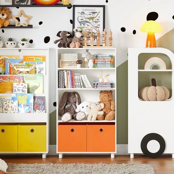 SoBuy Kinderregal KMB68, Bücherregal Spielzeugregal mit 2 Boxen Aufbewahrungsregal Kinderzimmer