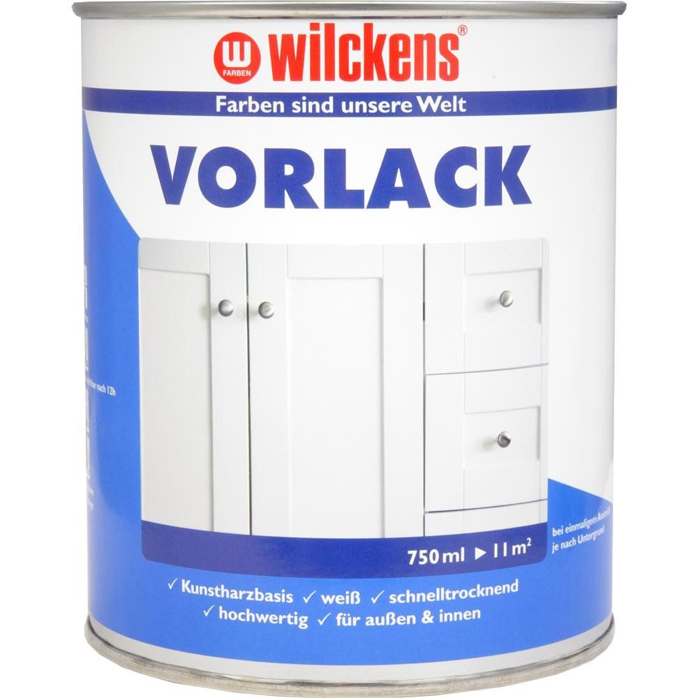 Wilckens Farben Lack Vorlack, Weiß, 750 ml