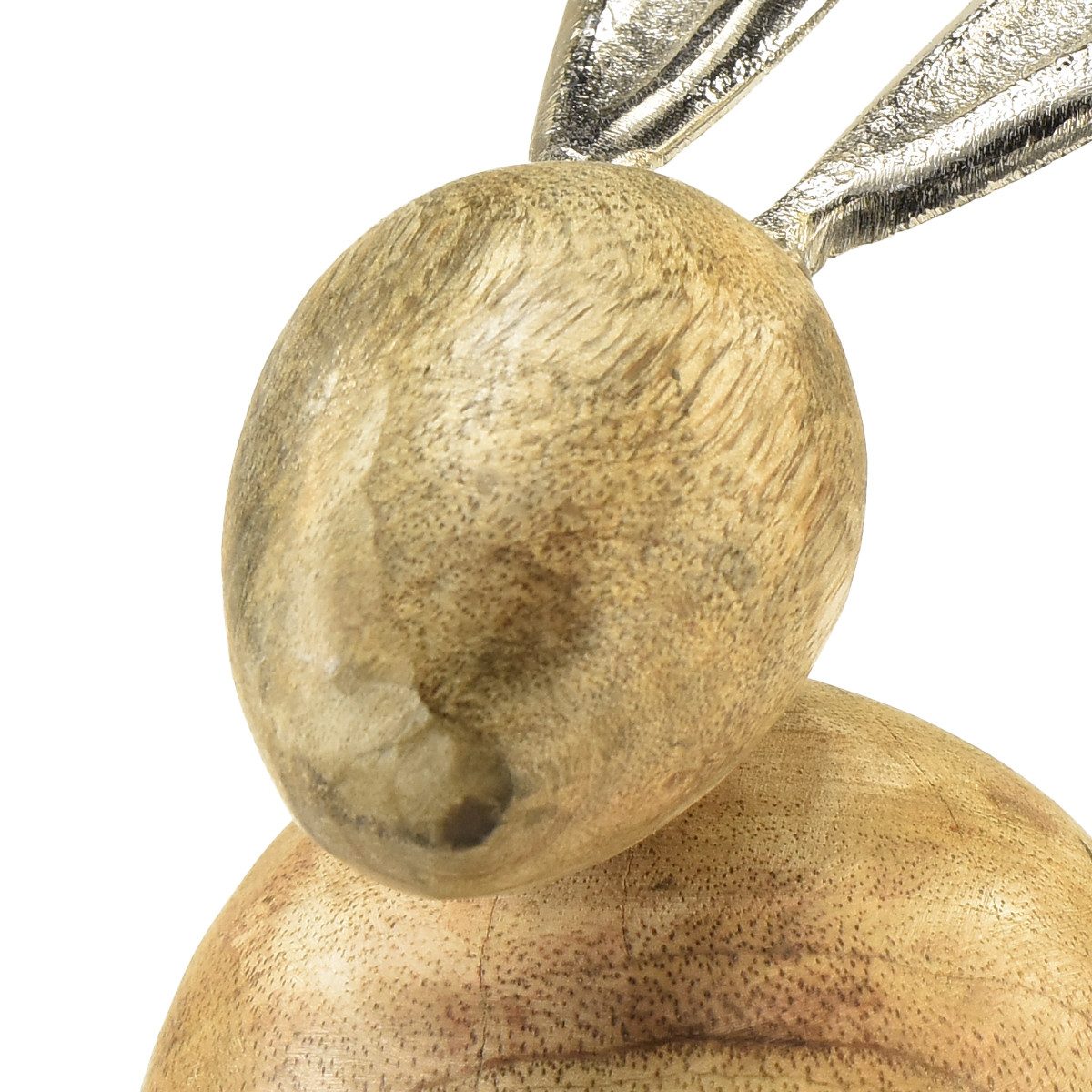 Florists Products Osterhase Hasen Deko Holz Metall Silber Ostern Vintage Stil
