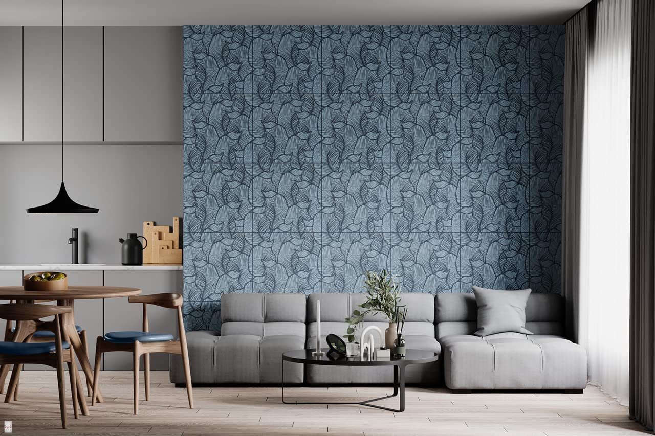 IKHEMalarka 3D Wandpaneel aus Polystyrol Styropor XPS, BxL: 50,00x50,00 cm, 0,25 qm, Paneelen für Wand & Decken 50x50cm