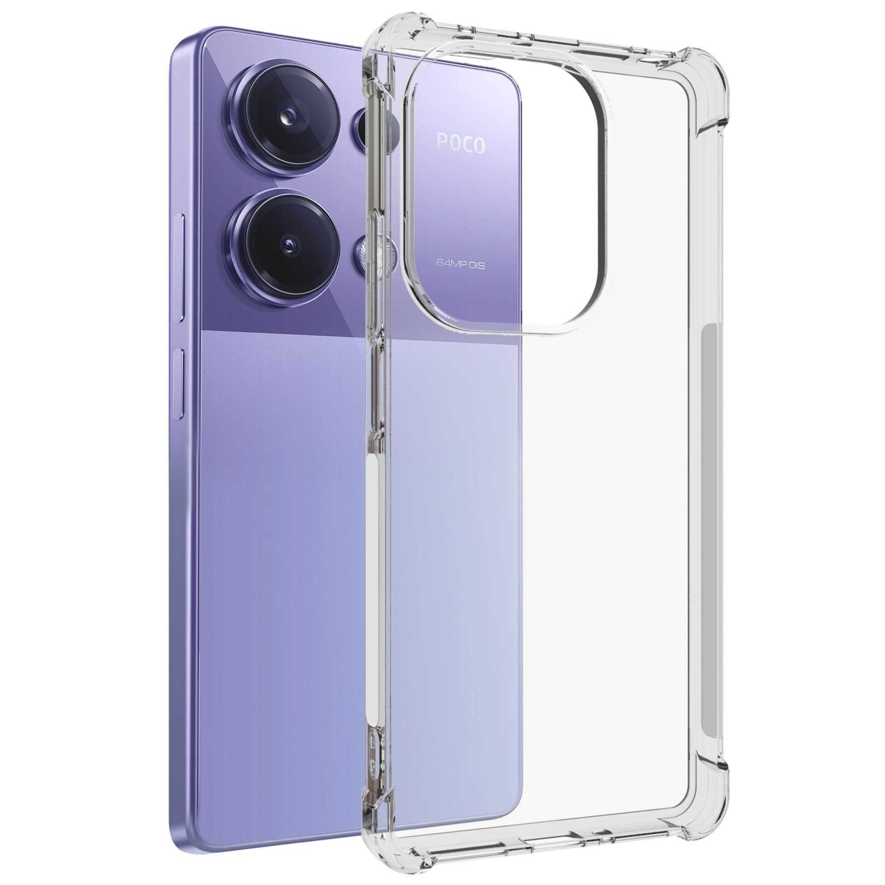 mtb more energy Smartphone-Hülle Clear Armor Case für Xiaomi Poco M6 Pro (6.67), Transparente TPU Schutzhülle Case Backcover mit Anti-Shock Verstärkung