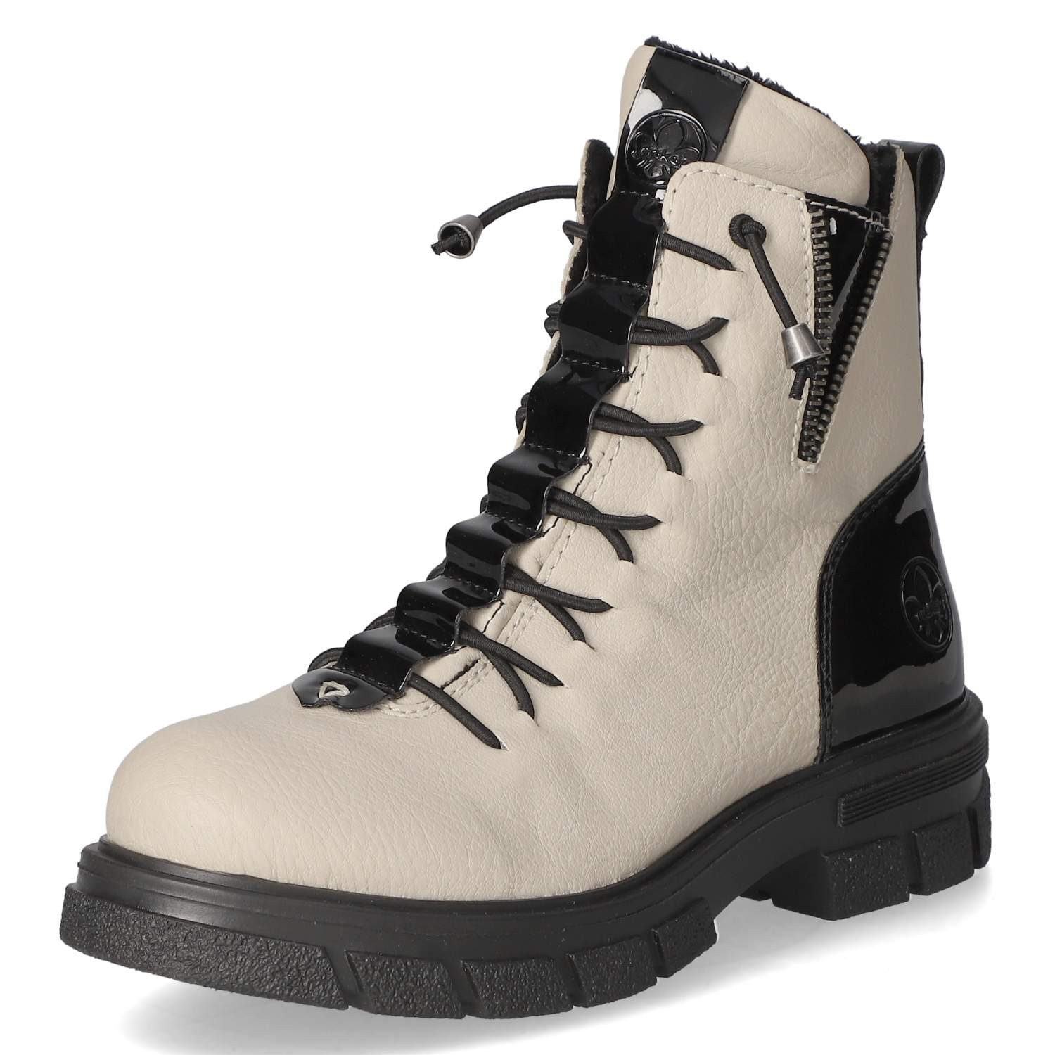 Rieker Rieker Z9152-60 Damen Synthetik beige Schnürstiefel günstig online kaufen