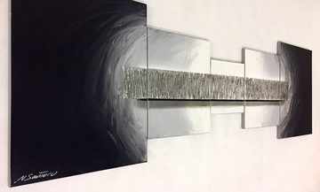 WandbilderXXL XXL-Wandbild Shadow Bar 210 x 70 cm, Abstraktes Gemälde, handgemaltes Unikat