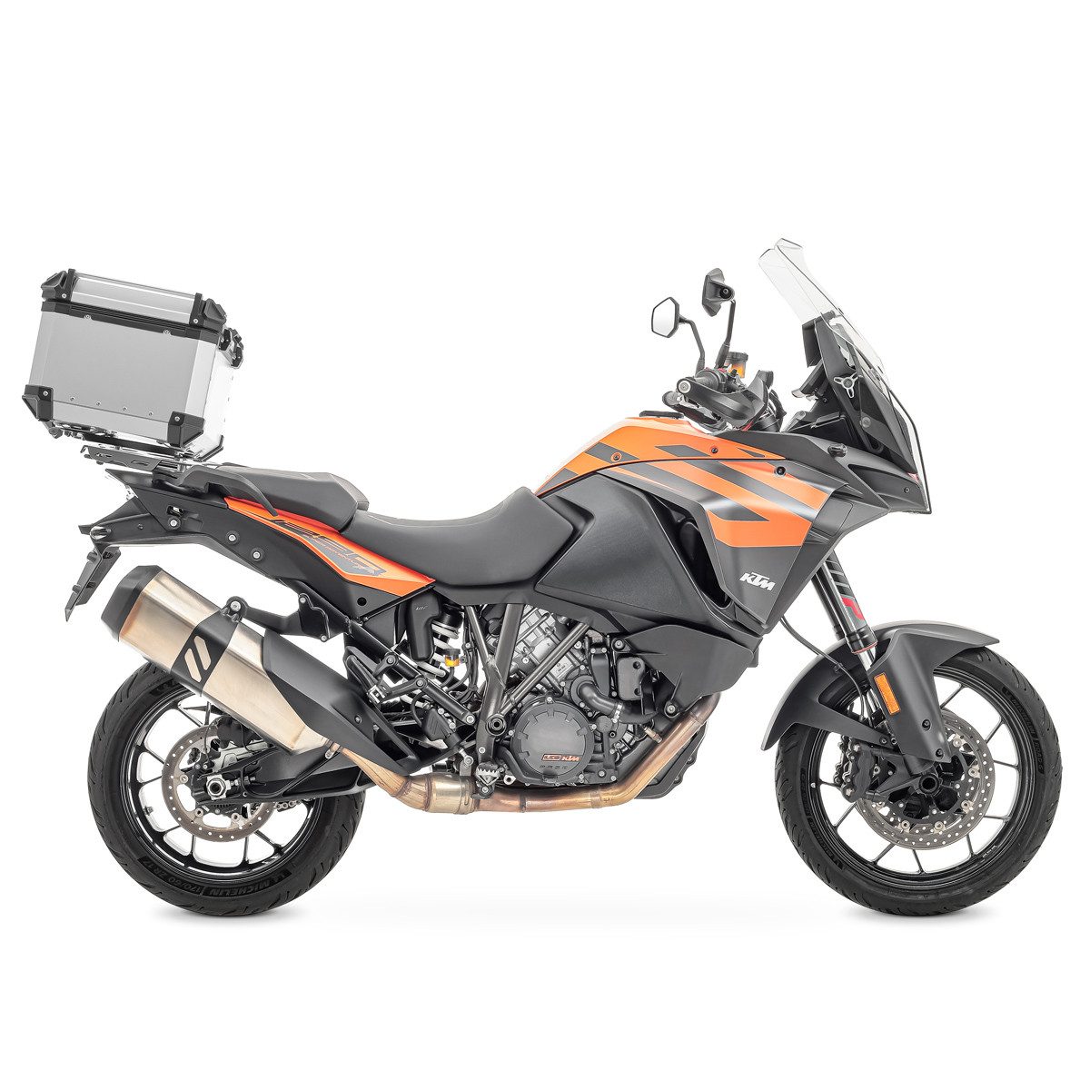Bagtecs Topcase Set Alu Topcase + Gepäckbrücke passend für KTM 1190 Adventure/ R 13-16
