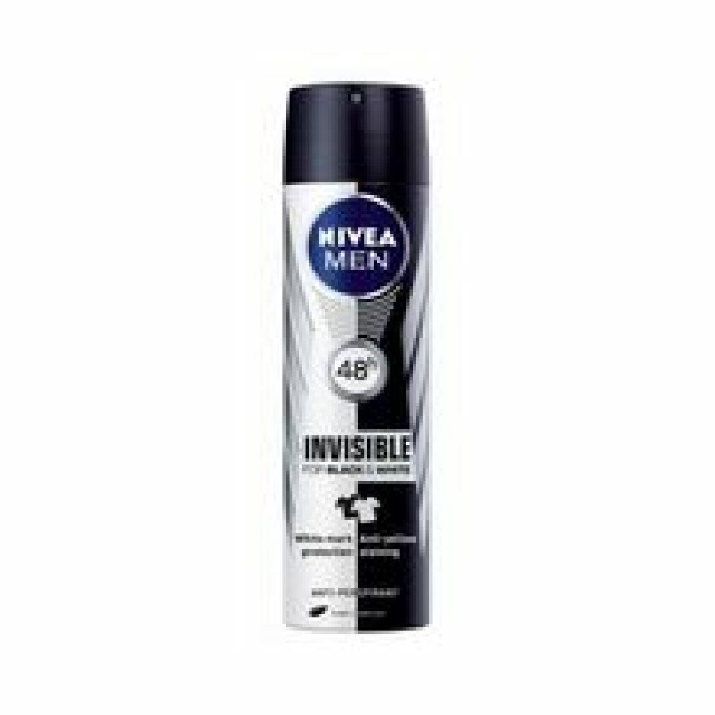 Nivea Deo-Zerstäuber Nivea Men Invisible For Black & White Antitranspirant Spray 150 ml