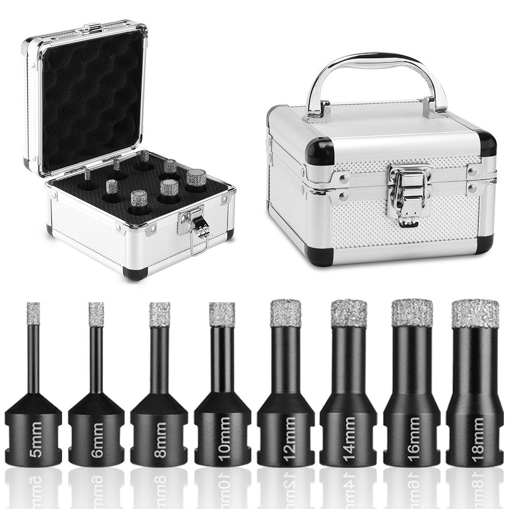 BTTO Fliesenbohrer 6-tlg Set Fliesenbohrer 20/35/40/45/50/68mm günstig online kaufen
