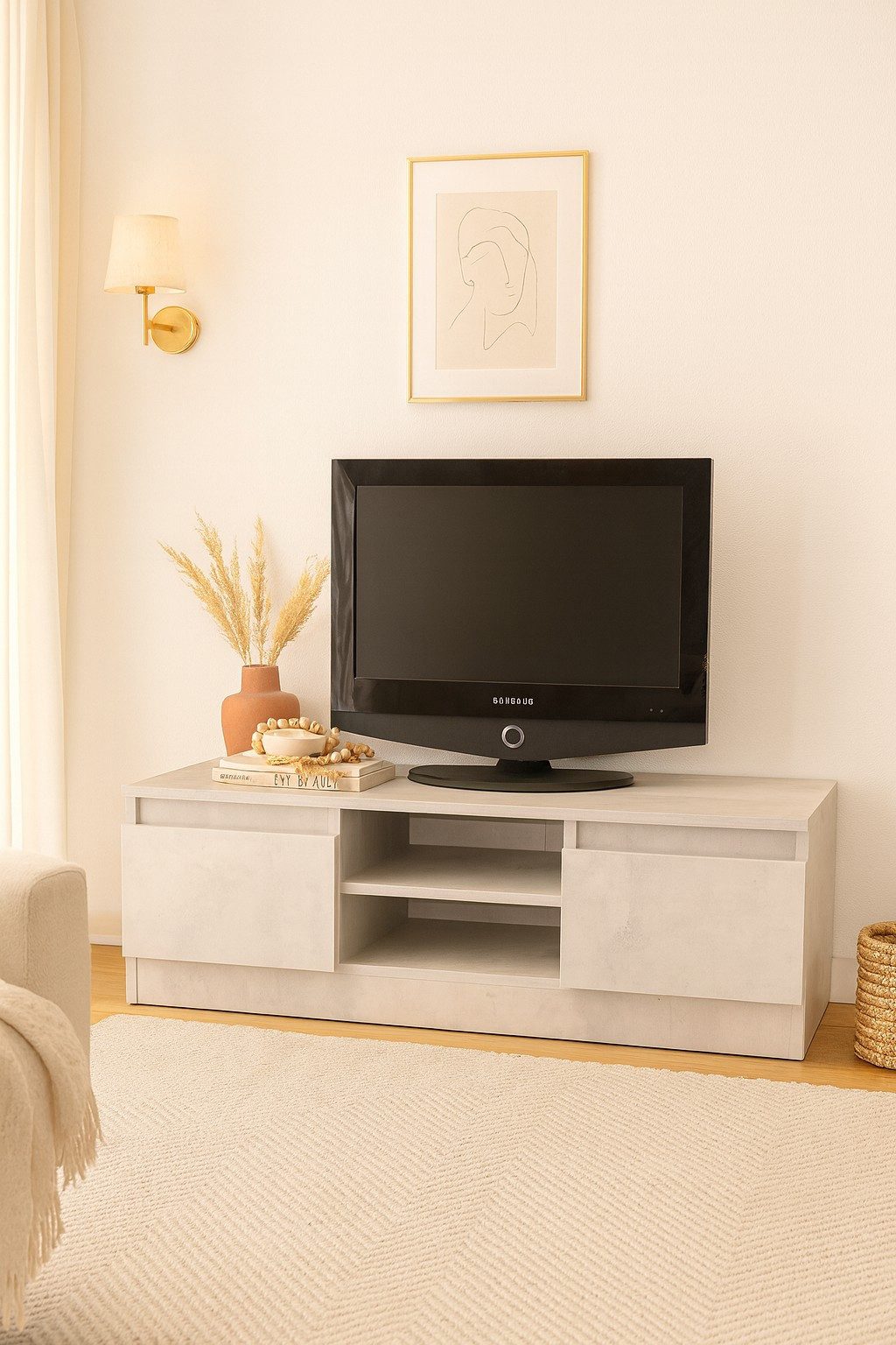 moebel-direkt-online TV-Rack Heike (Breite 120 cm, Mit Klapptüren), Breite 120 cm