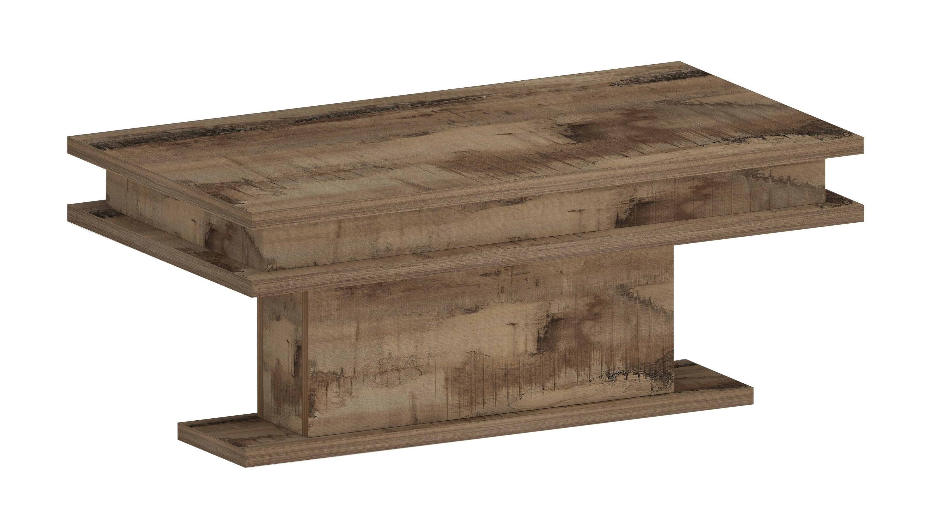 freiraum Couchtisch Molfetta, in Pereira Ahorn Dekor - 100x42x55cm (BxHxT)