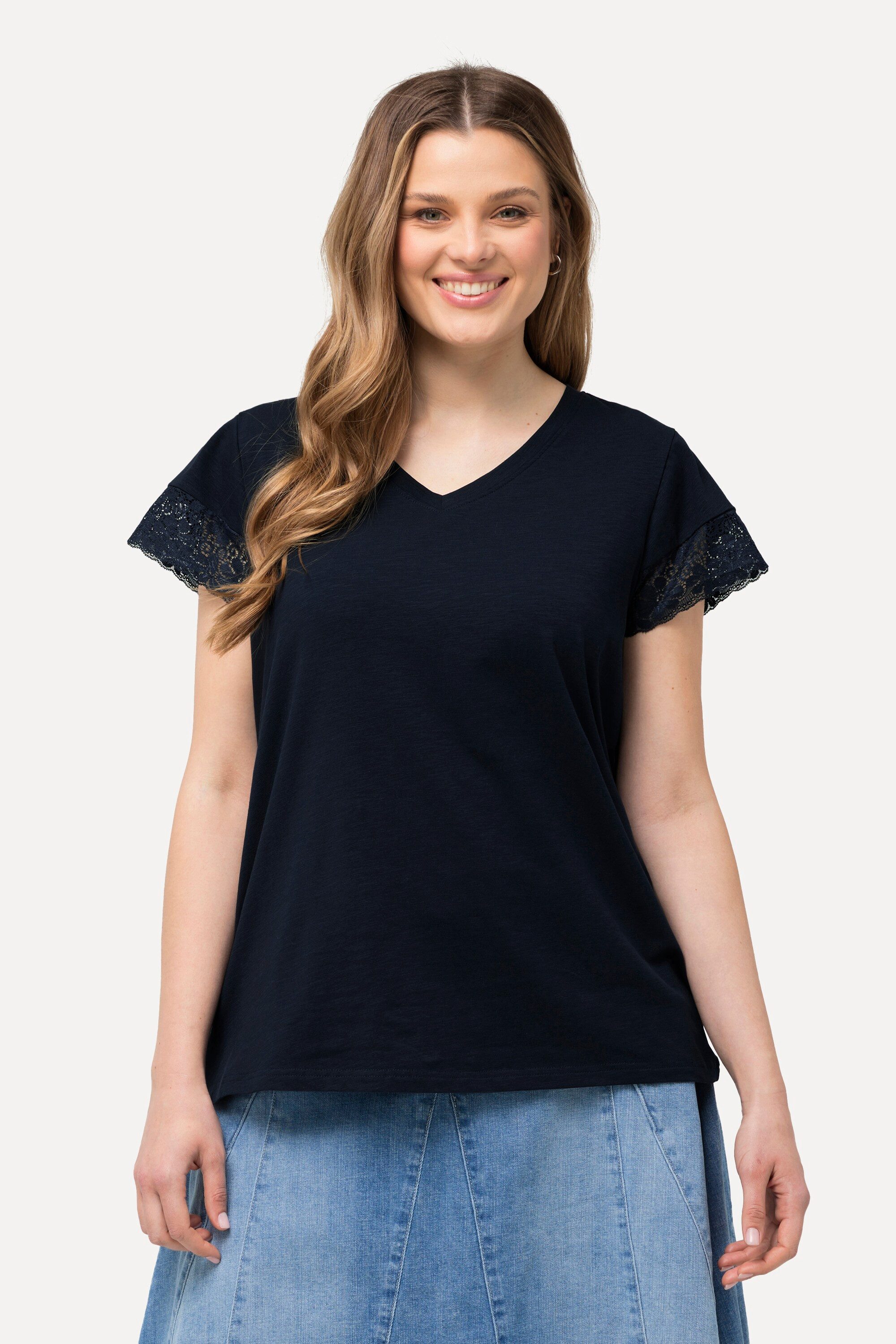 Ulla Popken T-Shirt T-Shirt Spitze Classic günstig online kaufen