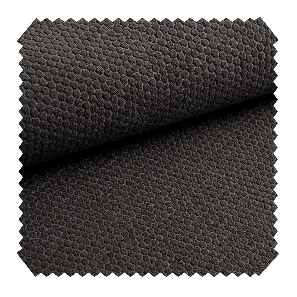novely® Stoff MAKAO Abverkauf, Leichter Velours-Möbelstoff Feine Wabenprägung 1lfm, Strapazierfähig, Kuschelweich, Meterware, 1lfm