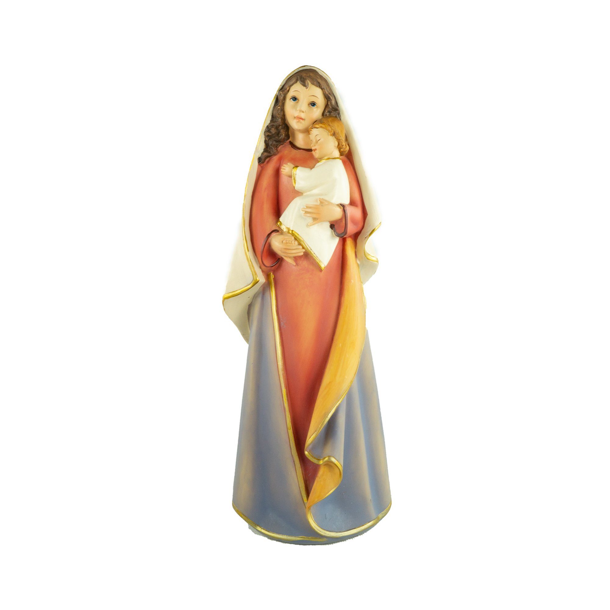 Krippenursel Krippenfigur Heiligenfigur Maria mit Jesuskind groß, ca. 30 cm, K 089-30 (1 St), handbemalte Krippenfiguren