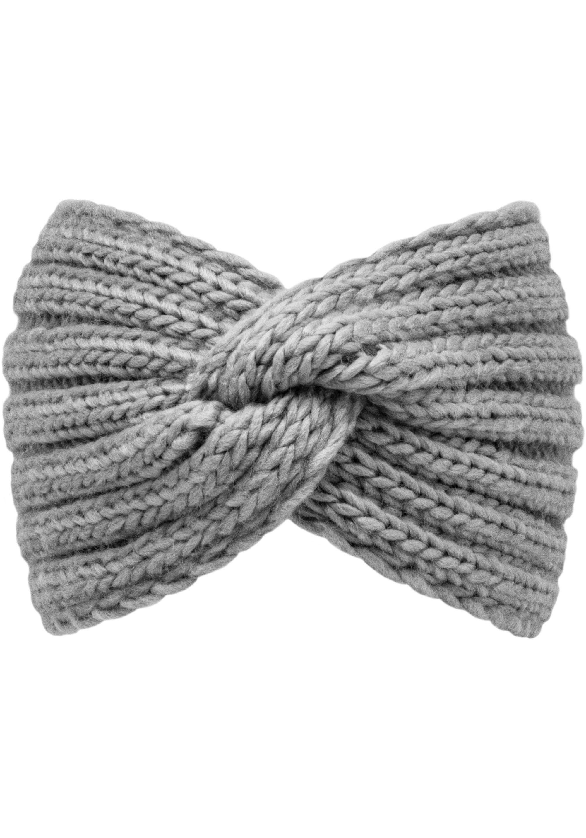 chillouts Stirnband Vorn Knoten Headband Tina grey mit