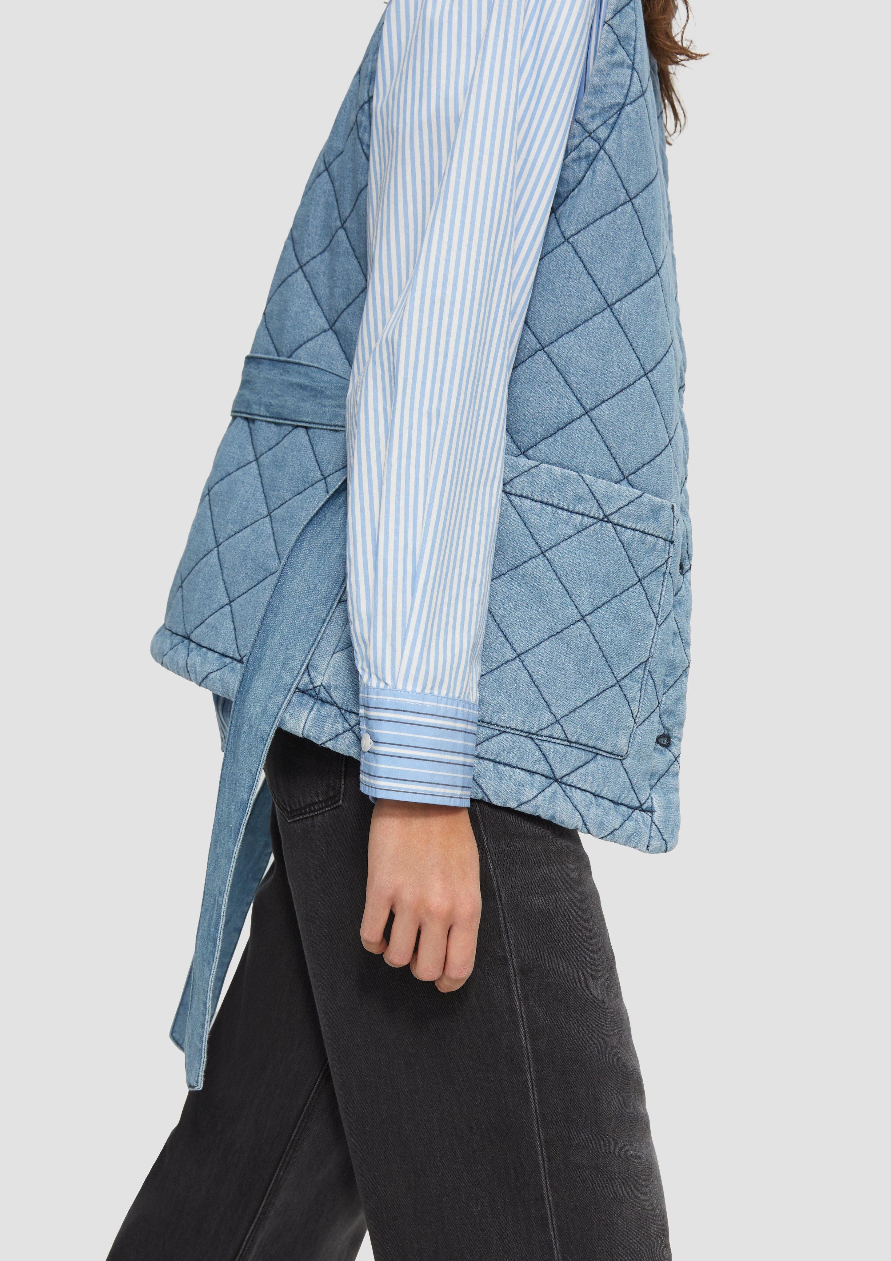 s.Oliver Funktionsjacke Steppweste aus Denim im günstig online kaufen