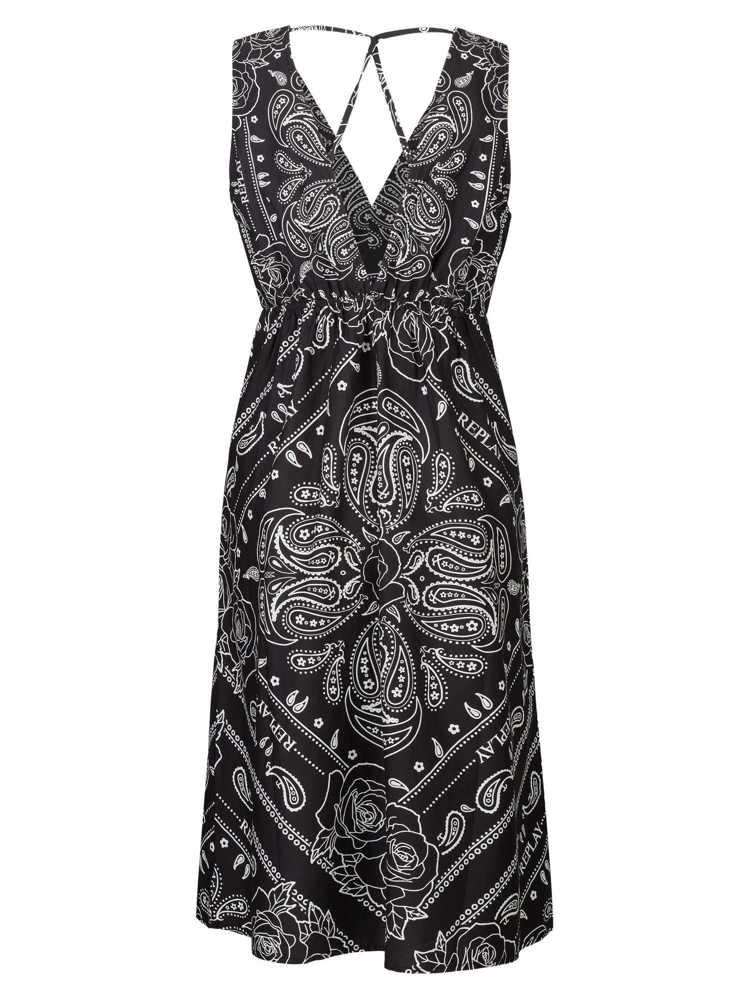 Replay Sommerkleid ALL OVER PRINTED COTTON POPLIN günstig online kaufen