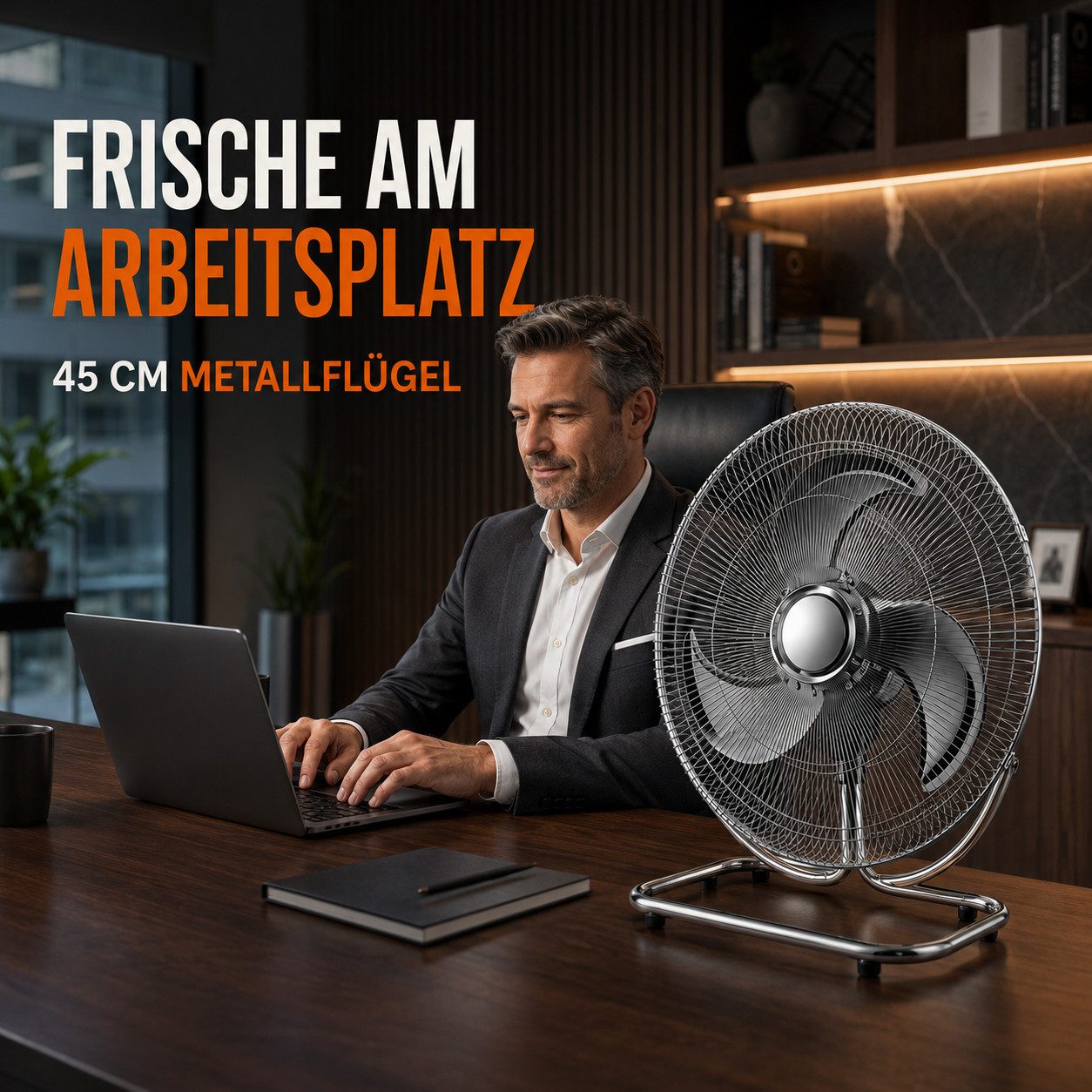 Ertex Standventilator Standventilator 130 cm Luftkühler45W Leise 45 cm Ventilator 3 in 1