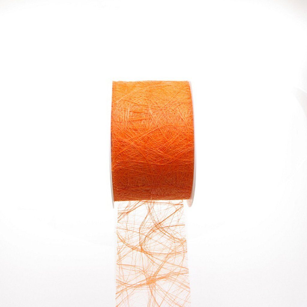 Deko AS Tischläufer der Sizoweb 0 cm-50 Tischband-Hussenband-orange-7,9 auf Meter Rolle-64