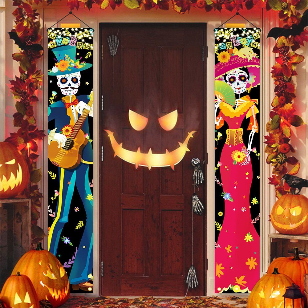DÖRÖY Dekoobjekt Halloween Skelett hängende Banner,Party Dekoration  hängende Dekoration
