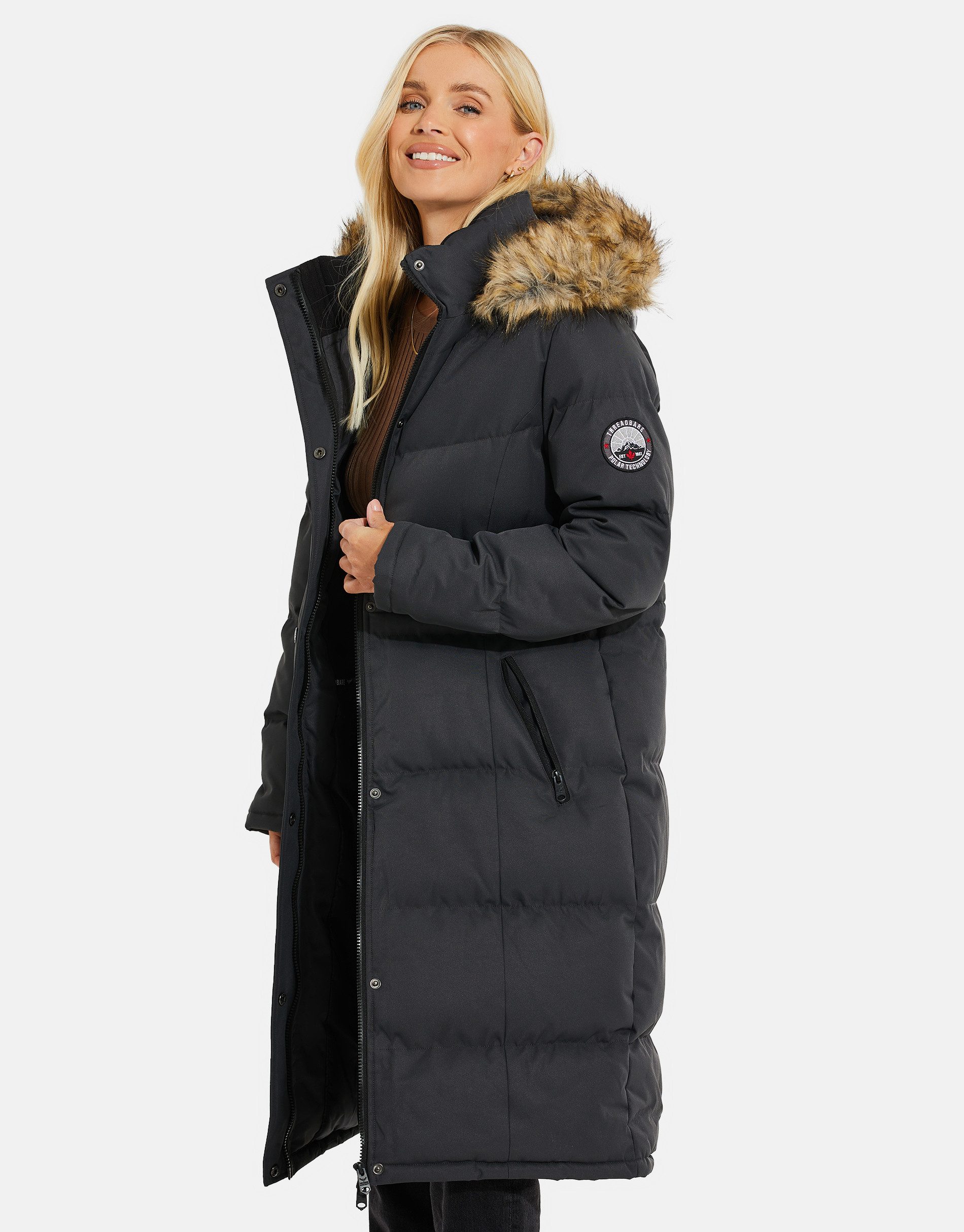 Threadbare Steppmantel (1-tlg) mit Kapuze günstig online kaufen