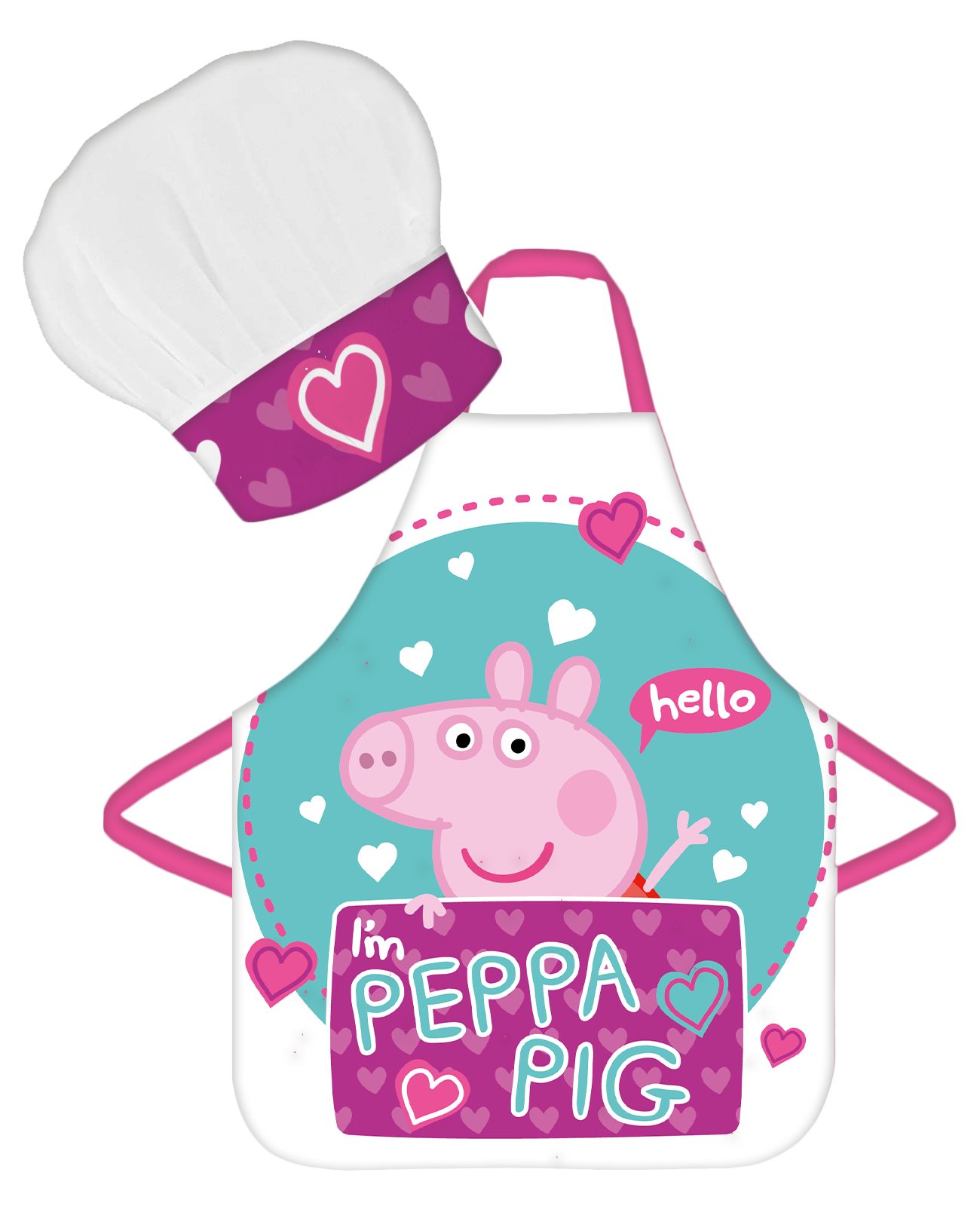 Peppa Pig Kochschürze Peppa Wutz, (2-tlg), Kinder Koch-Set 2 tlg. Backschür günstig online kaufen