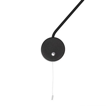 Licht-Erlebnisse Wandleuchte EYE, ohne Leuchtmittel, Moderne Wandlampe Spot Schwarz Metall Zugschalter Flur Lampe